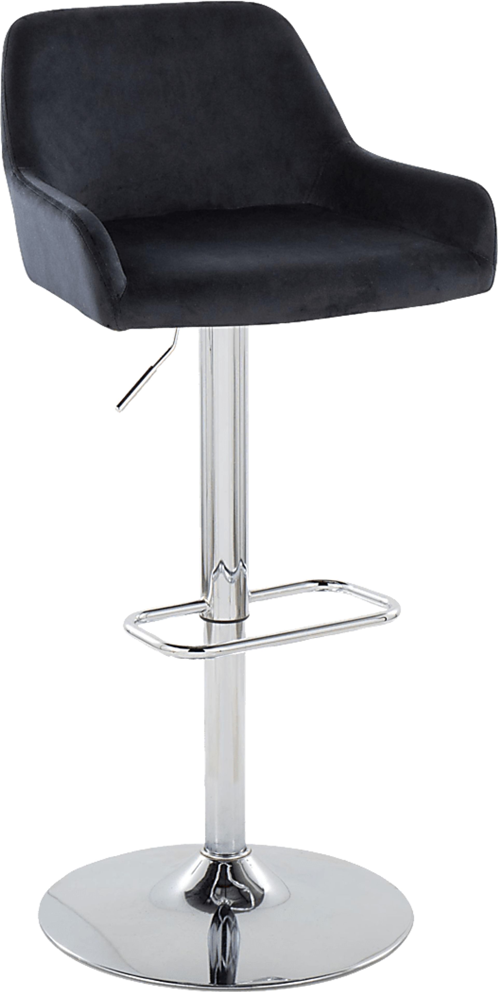 Rimcrest IX Black Adjustable Swivel Barstool, Set of 2 - Image 6