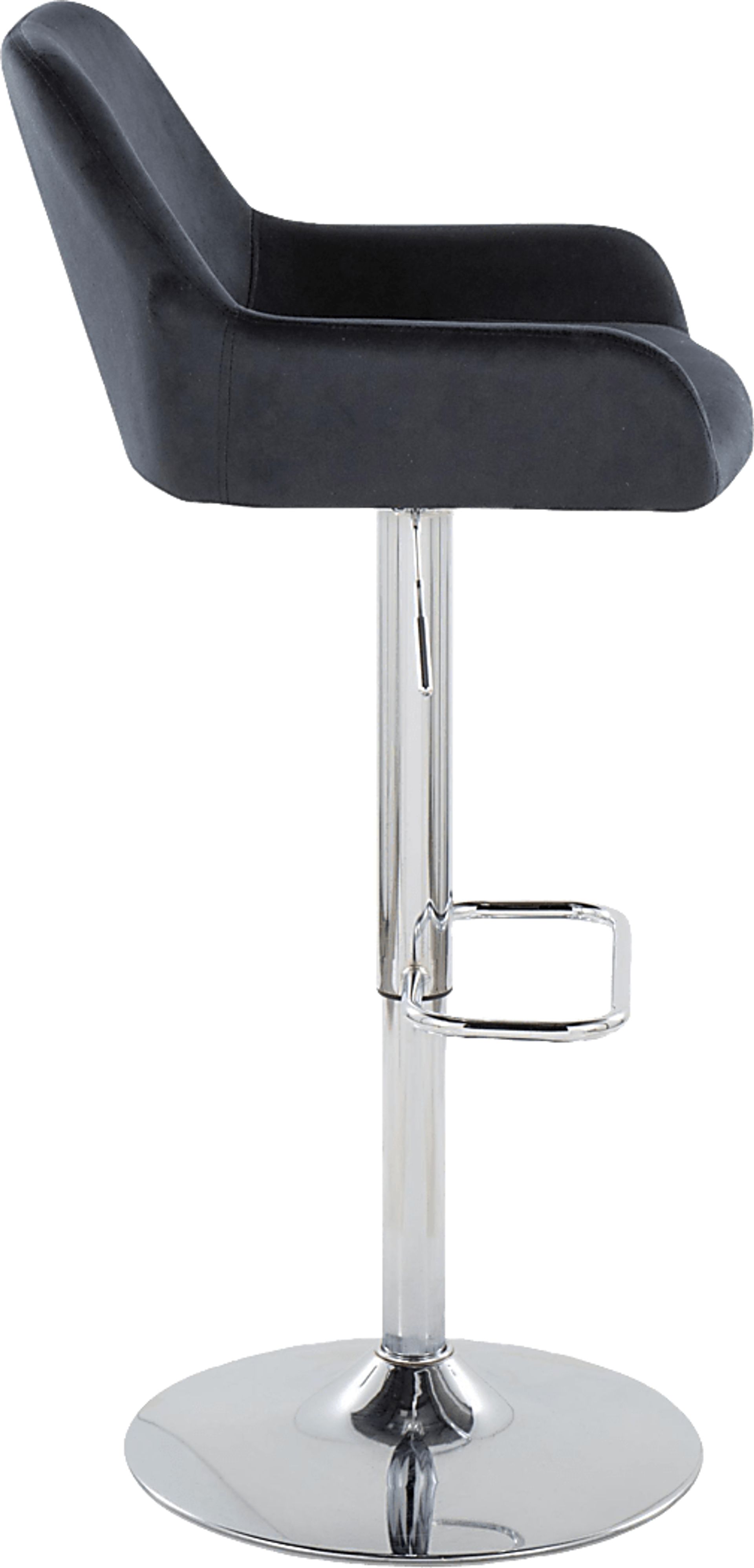 Rimcrest IX Black Adjustable Swivel Barstool, Set of 2 - Image 7