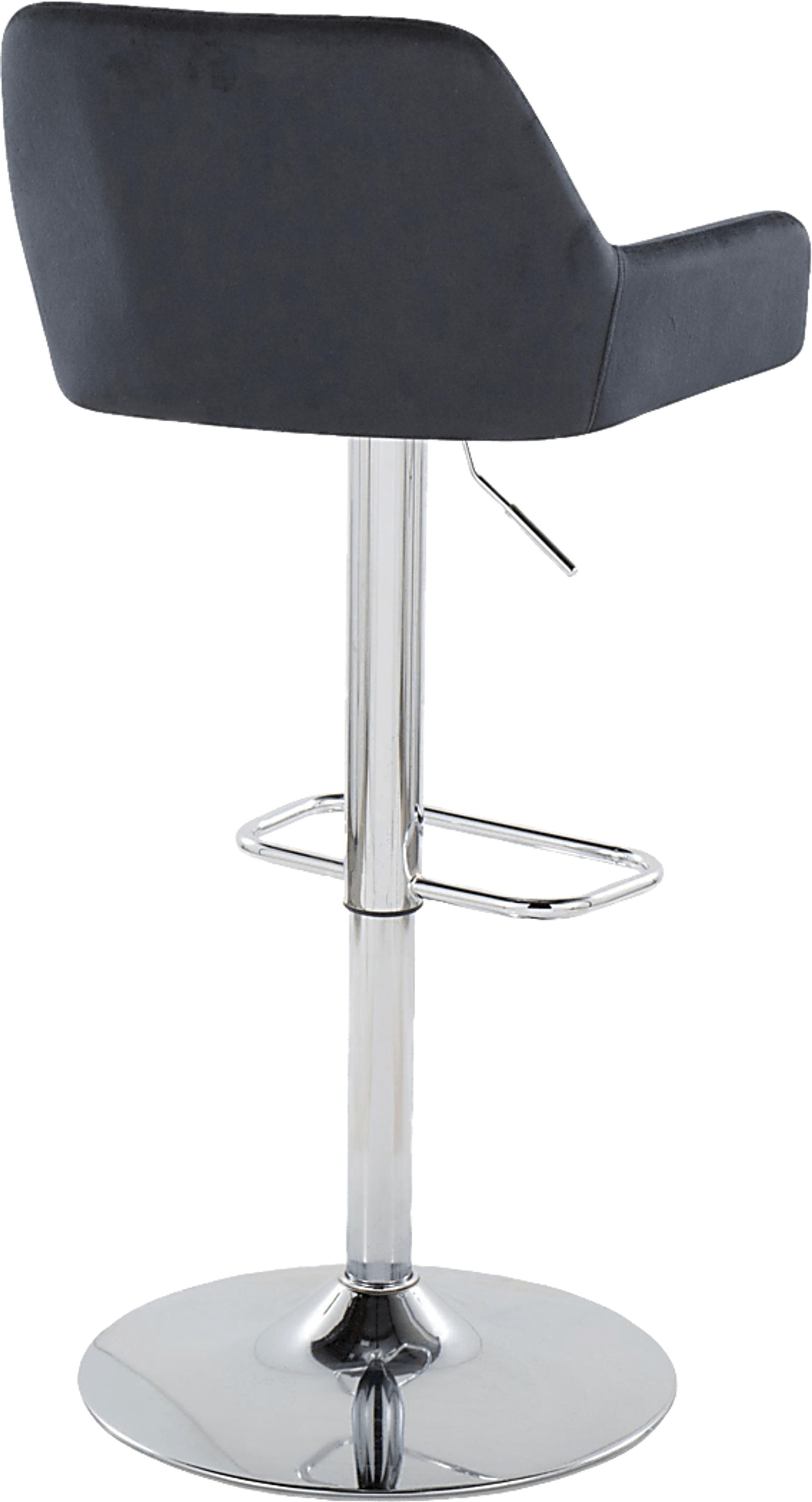 Rimcrest IX Black Adjustable Swivel Barstool, Set of 2 - Image 8