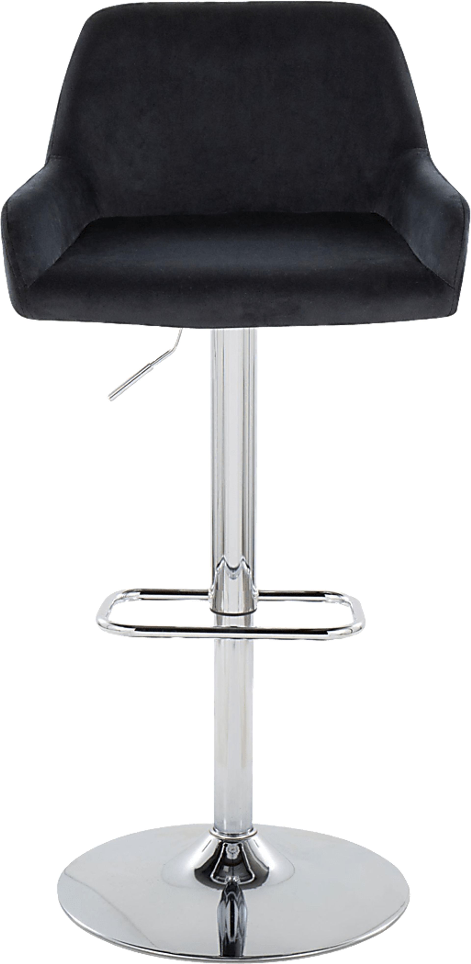 Rimcrest IX Black Adjustable Swivel Barstool, Set of 2 - Image 10