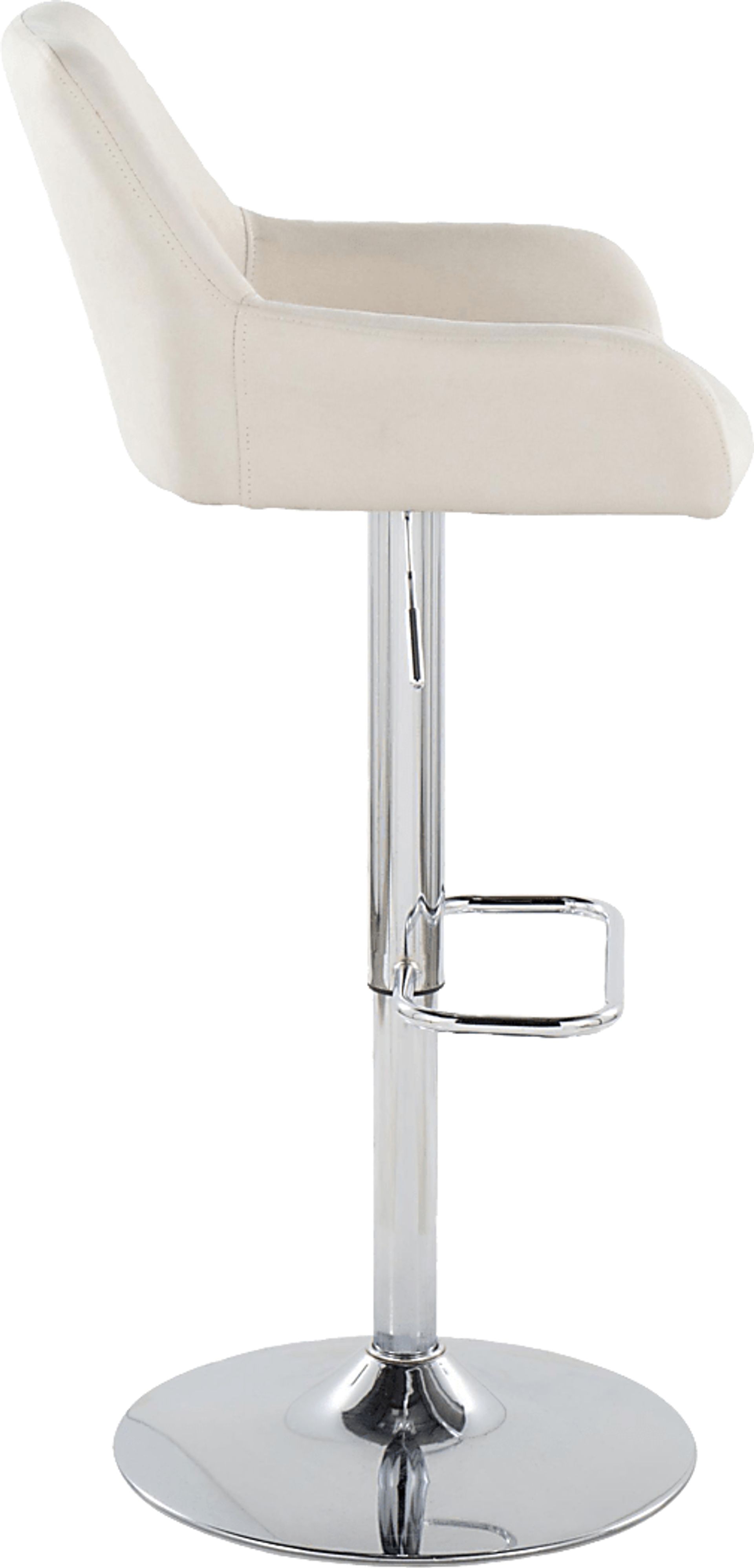 Rimcrest IX Cream Adjustable Swivel Barstool, Set of 2 - Image 7