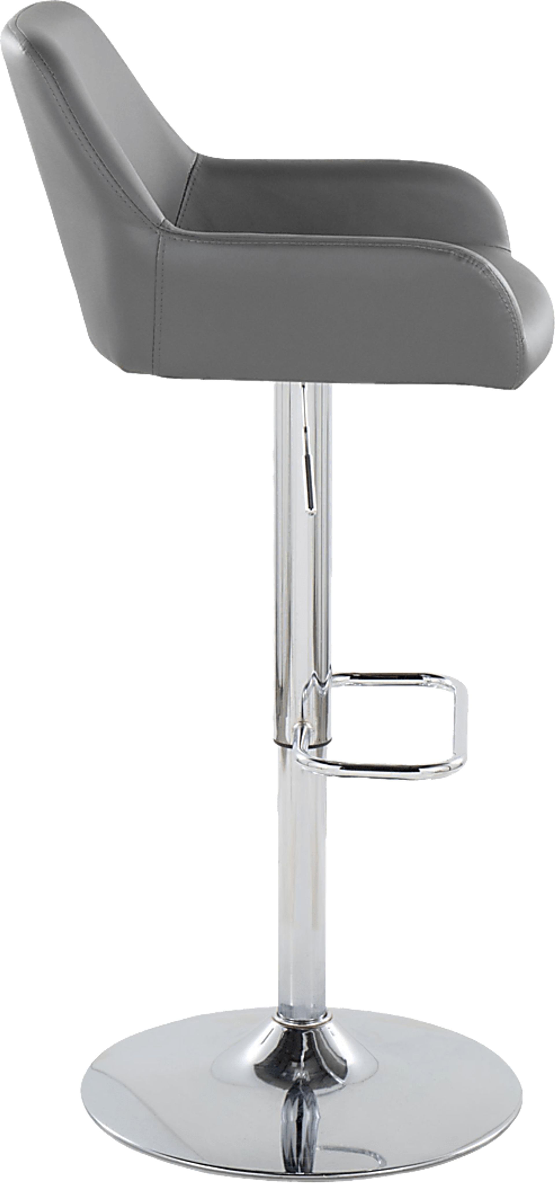 Rimcrest IX Gray Adjustable Swivel Barstool, Set of 2 - Image 7