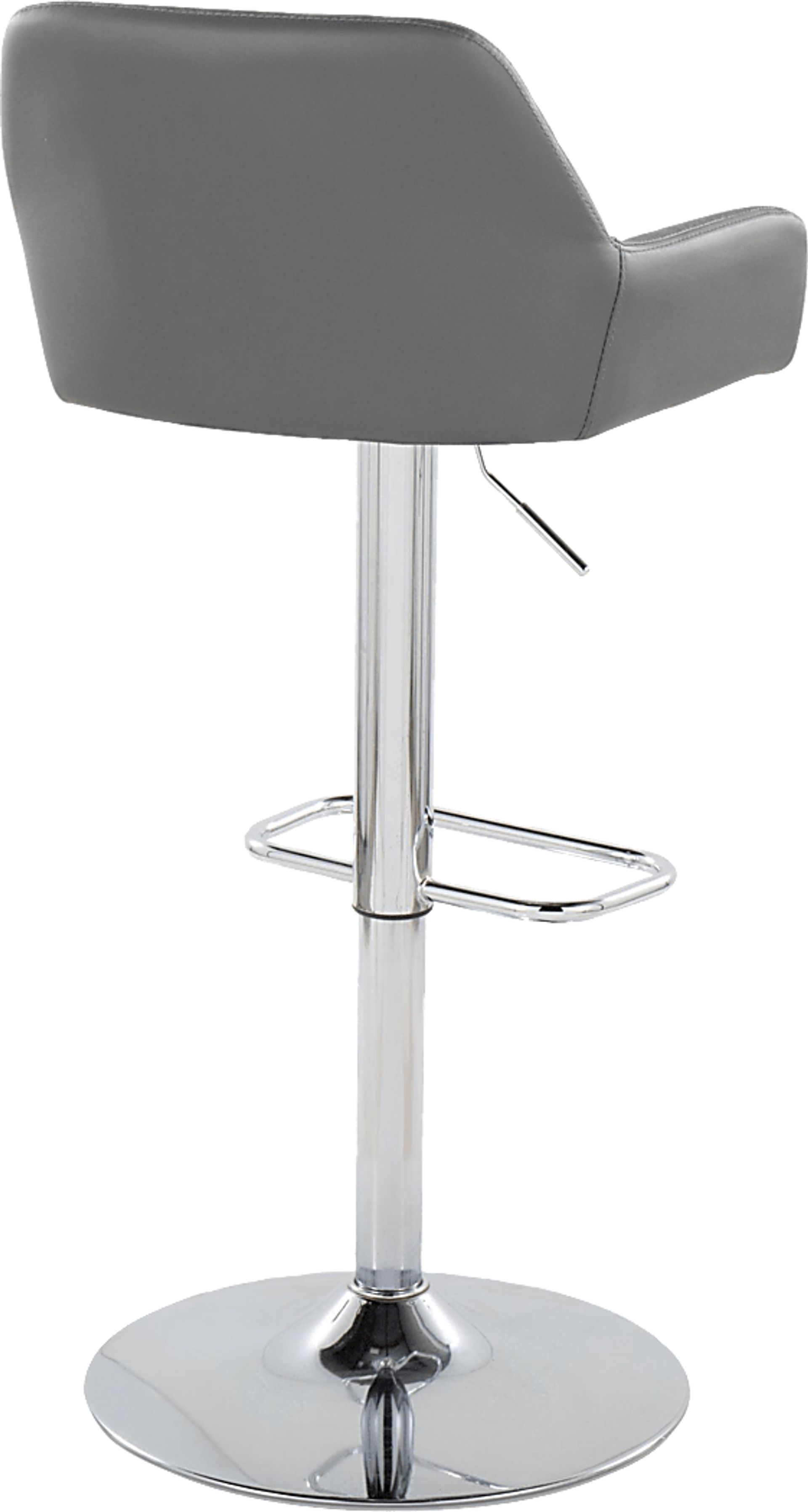 Rimcrest IX Gray Adjustable Swivel Barstool, Set of 2 - Image 8
