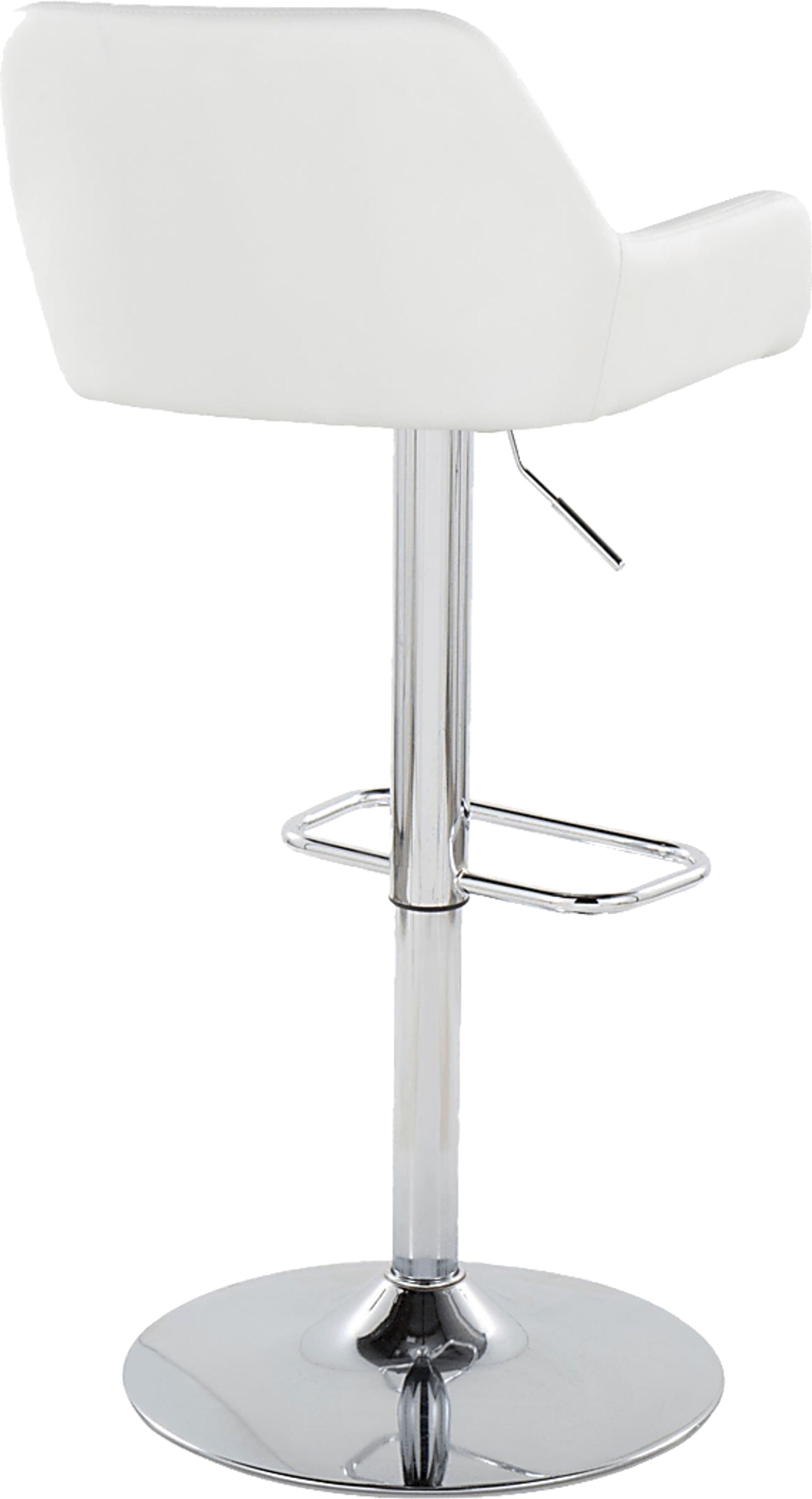Rimcrest IX White Adjustable Swivel Barstool, Set of 2 - Image 8