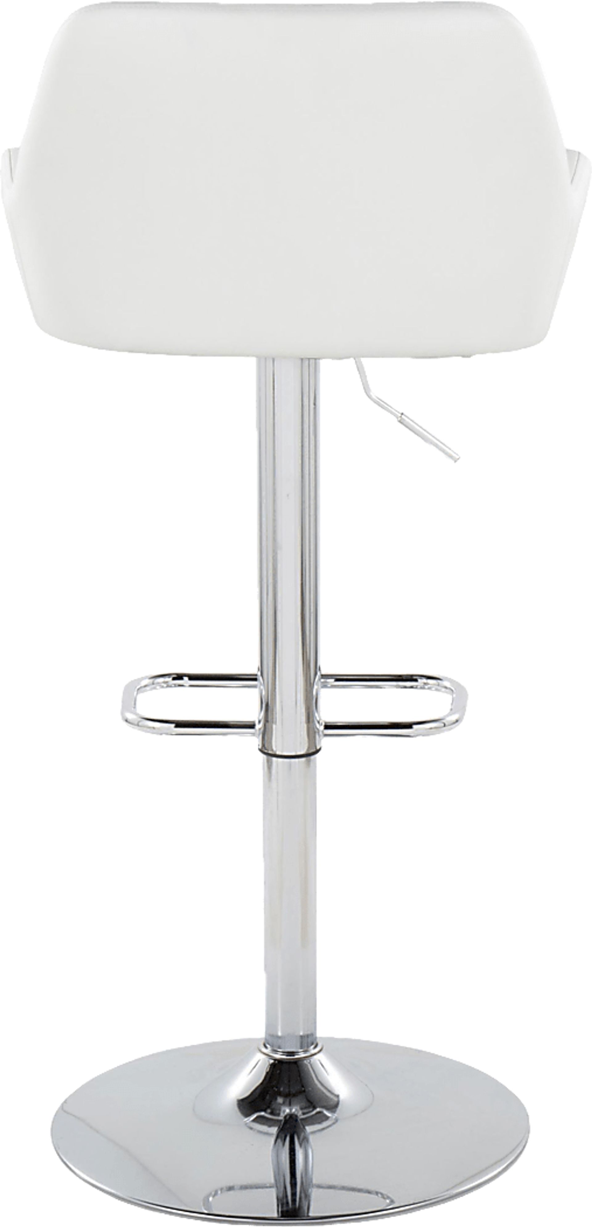 Rimcrest IX White Adjustable Swivel Barstool, Set of 2 - Image 9