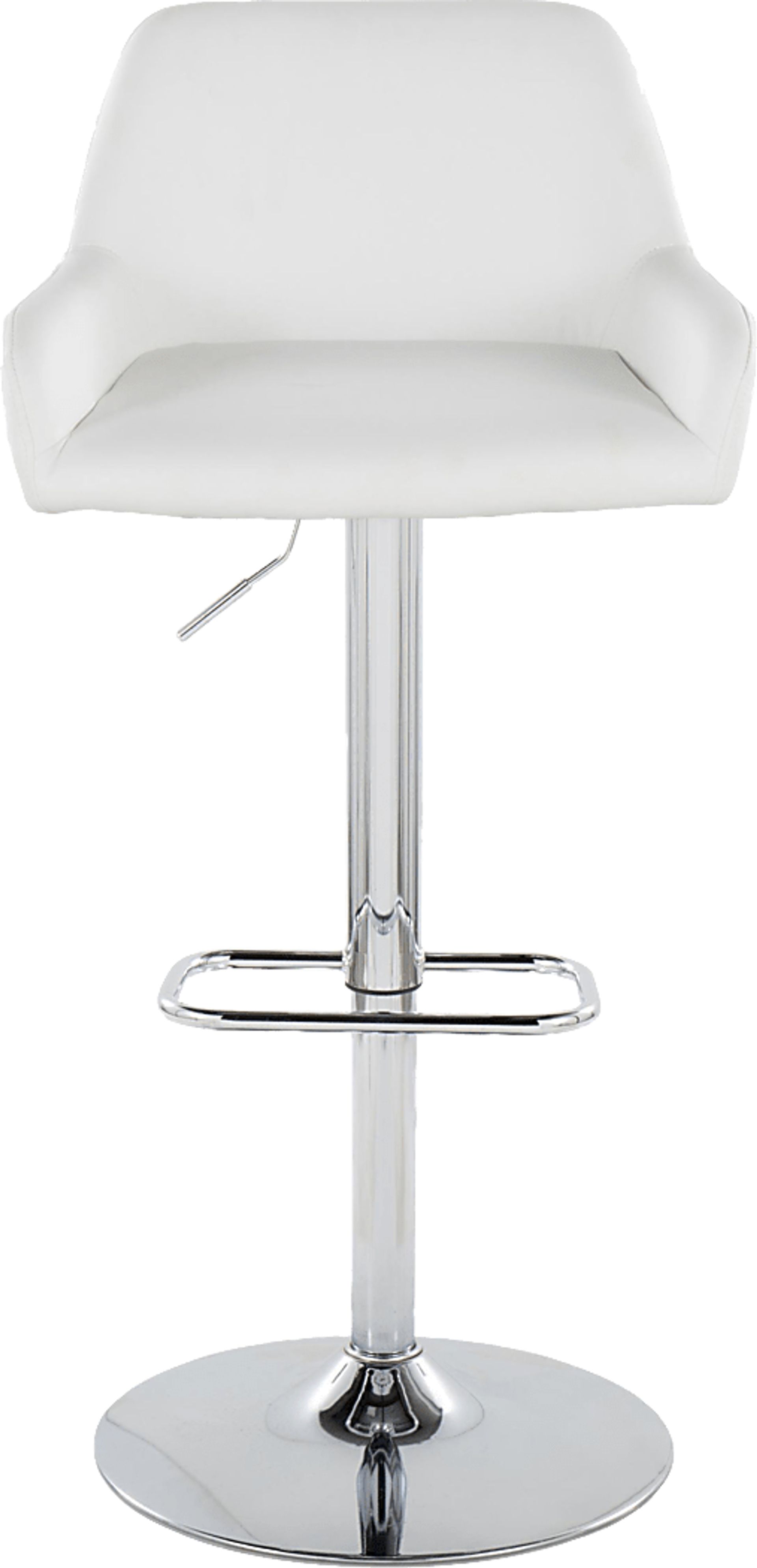 Rimcrest IX White Adjustable Swivel Barstool, Set of 2 - Image 10