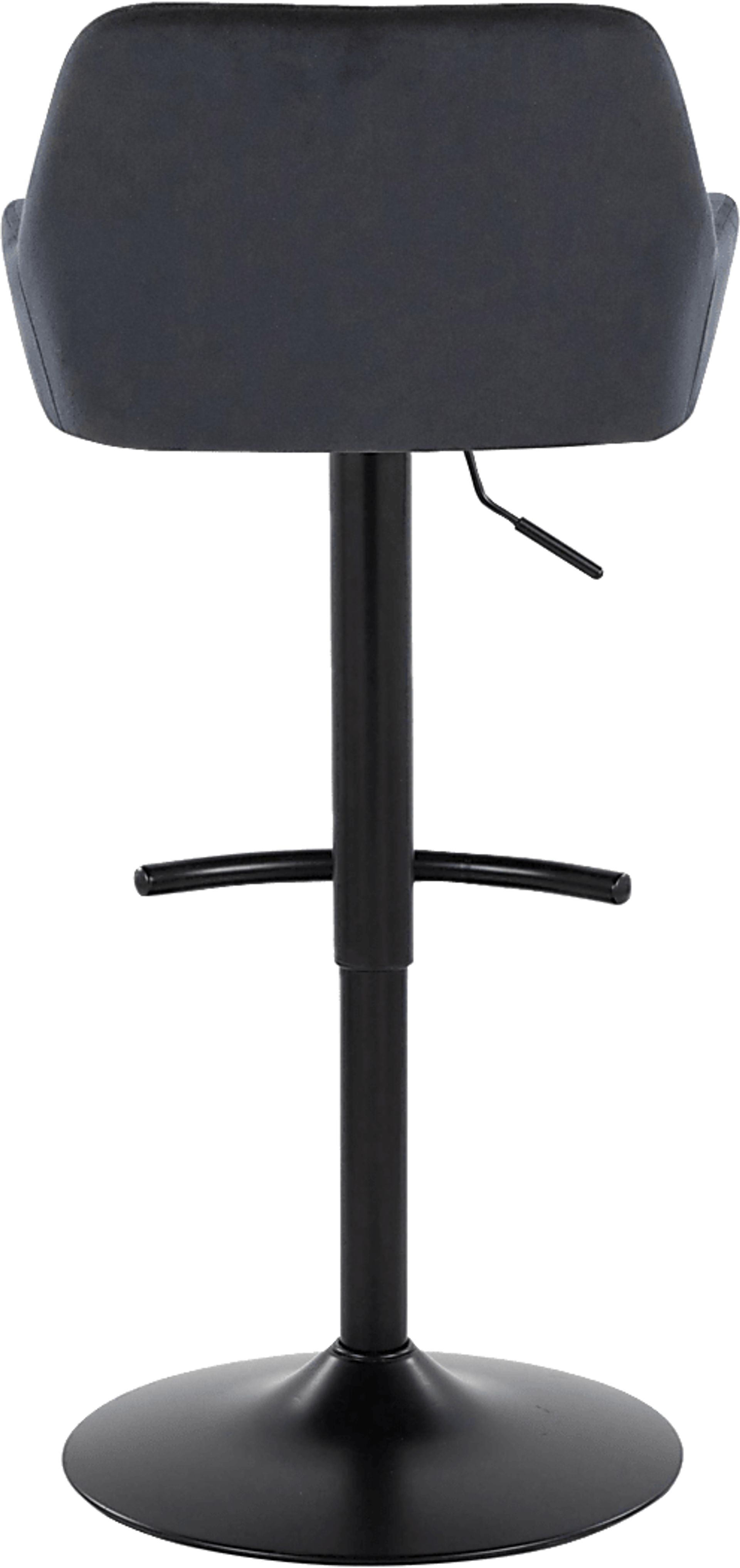 Rimcrest V Black Adjustable Swivel Barstool, Set of 2 - Image 8