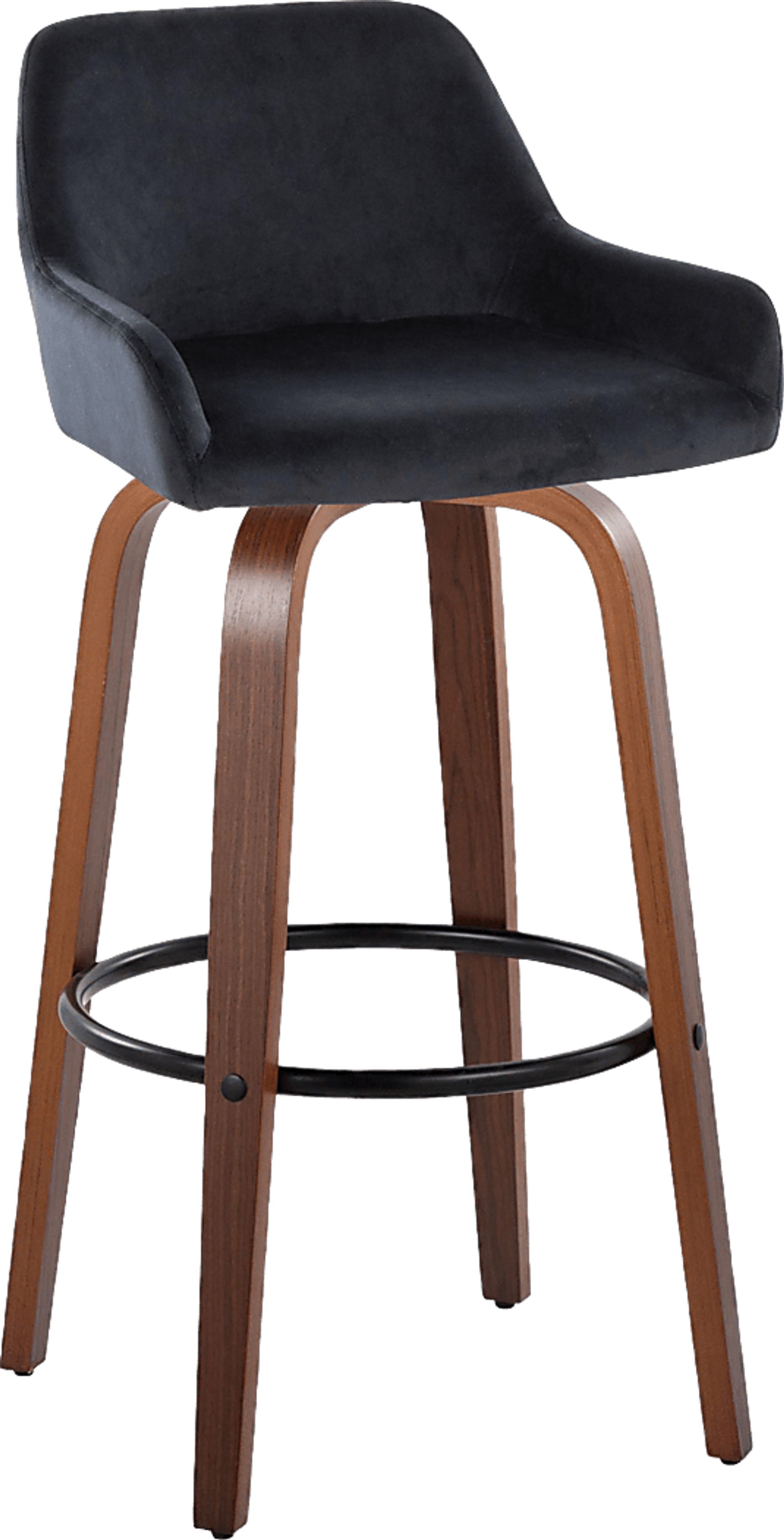 Rimcrest VI Black Swivel Barstool, Set of 2 - Image 6