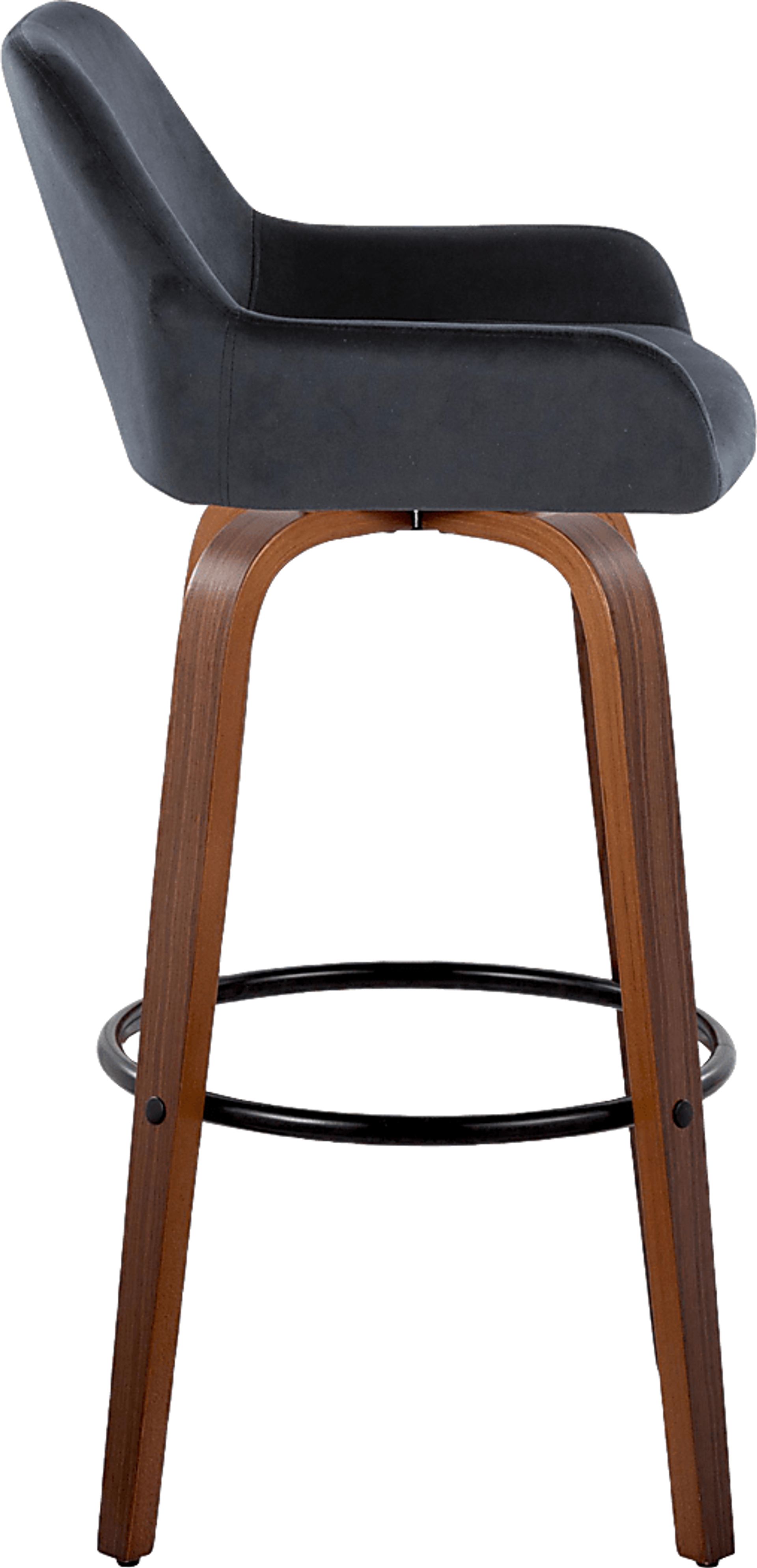 Rimcrest VI Black Swivel Barstool, Set of 2 - Image 7