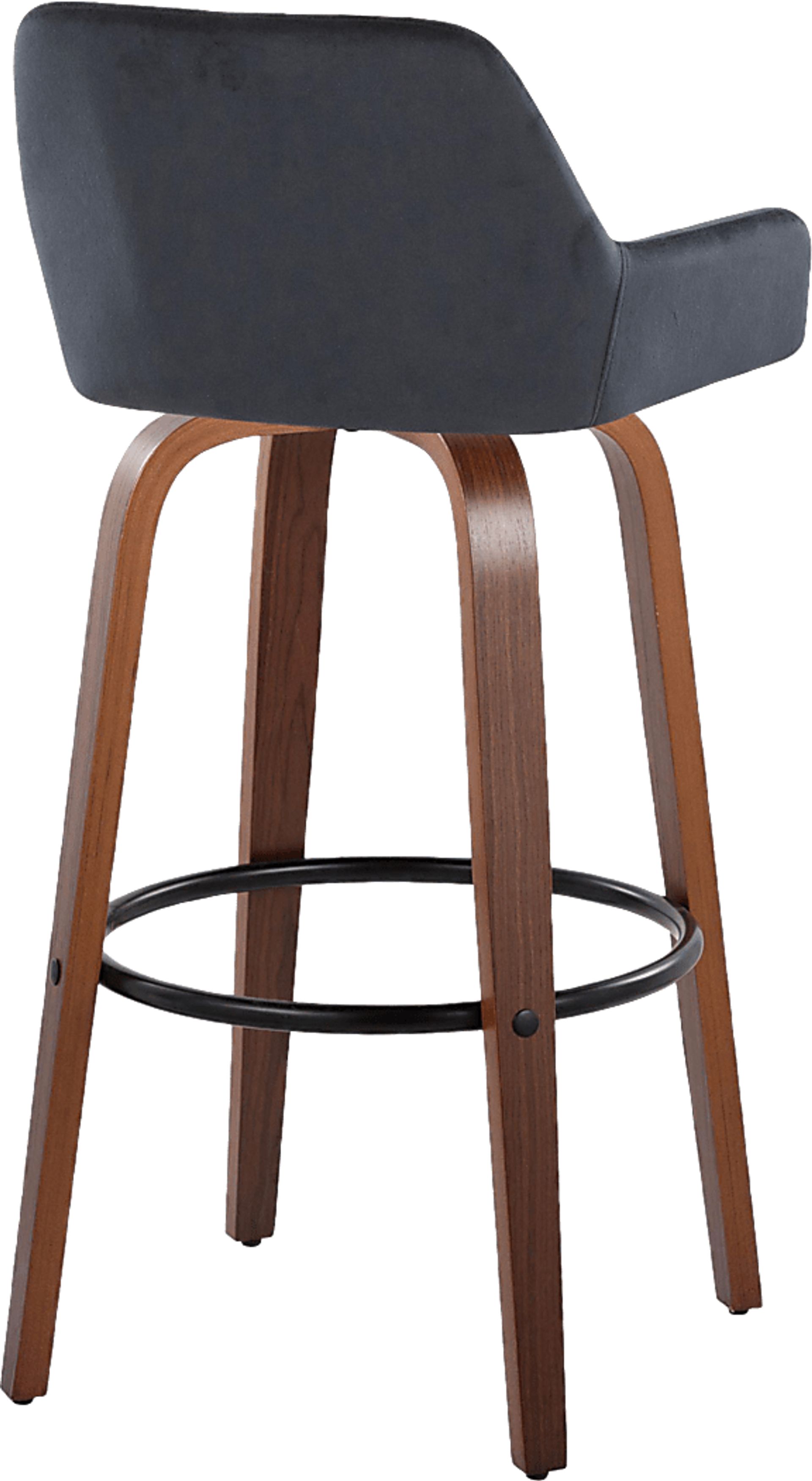 Rimcrest VI Black Swivel Barstool, Set of 2 - Image 8