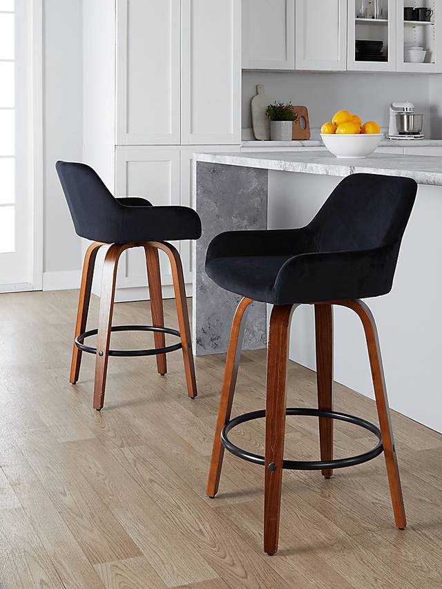 Rimcrest VI Black Swivel Counter Height Stool, Set of 2 - Thumbnail - Image 2