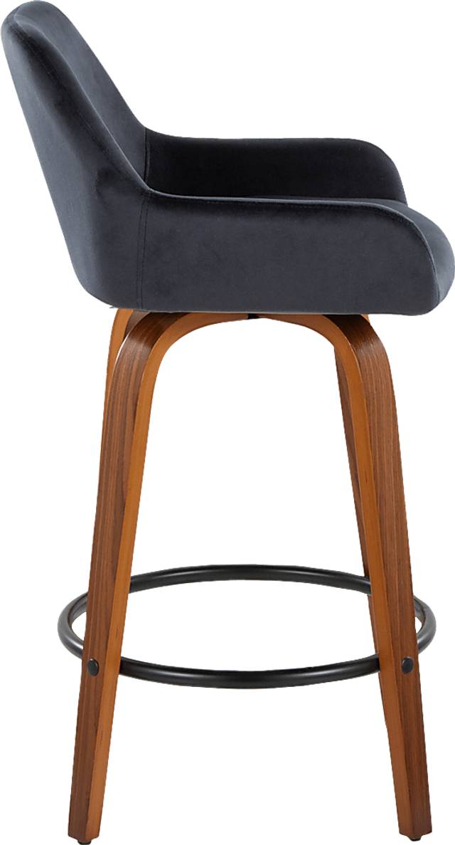 Rimcrest VI Black Swivel Counter Height Stool, Set of 2 - Thumbnail - Image 6