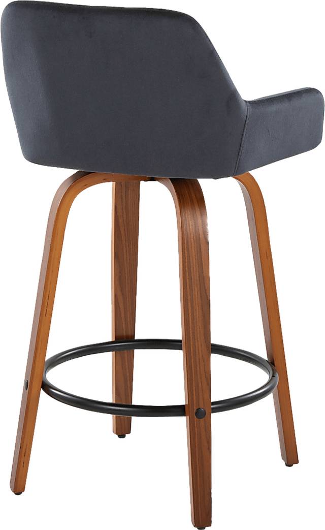 Rimcrest VI Black Swivel Counter Height Stool, Set of 2 - Thumbnail - Image 7