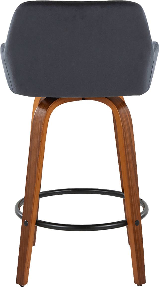 Rimcrest VI Black Swivel Counter Height Stool, Set of 2 - Thumbnail - Image 8