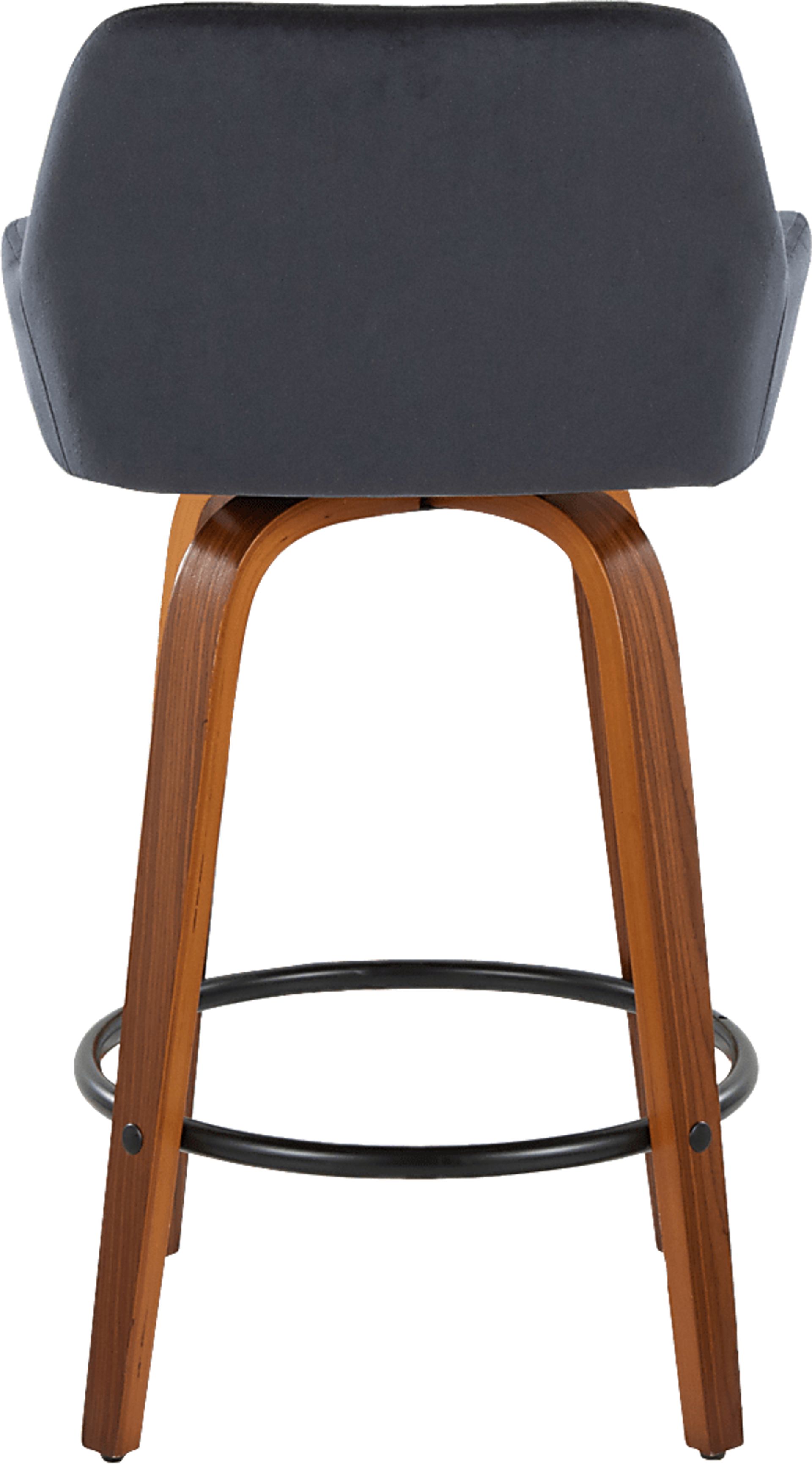 Rimcrest VI Black Swivel Counter Height Stool, Set of 2 - Image 8