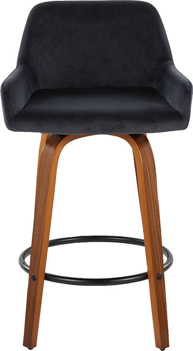 Rimcrest VI Black Swivel Counter Height Stool, Set of 2 - Thumbnail - Image 9