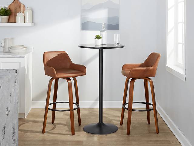 Rimcrest VI Camel Swivel Barstool, Set of 2 - Thumbnail - Image 4