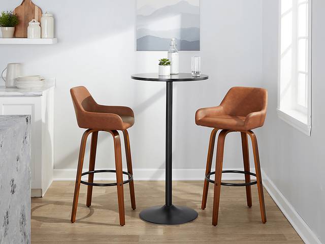 Rimcrest VI Camel Swivel Barstool, Set of 2 - Thumbnail - Image 5
