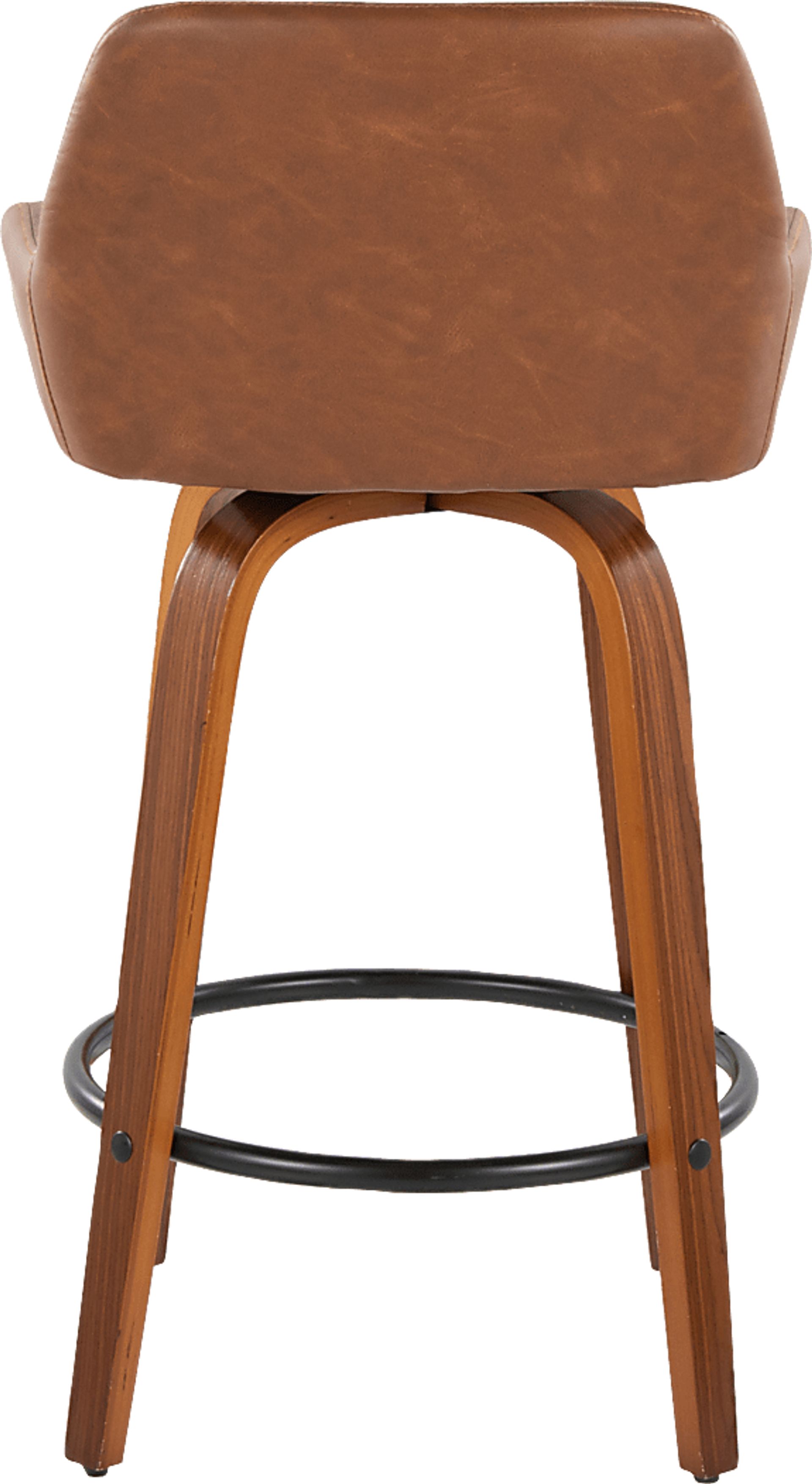 Rimcrest VI Camel Swivel Counter Height Stool, Set of 2 - Image 9