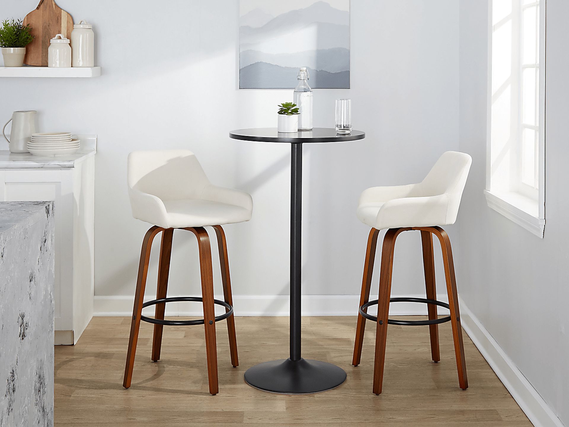 Rimcrest VI Cream Swivel Barstool, Set of 2 - Image 4