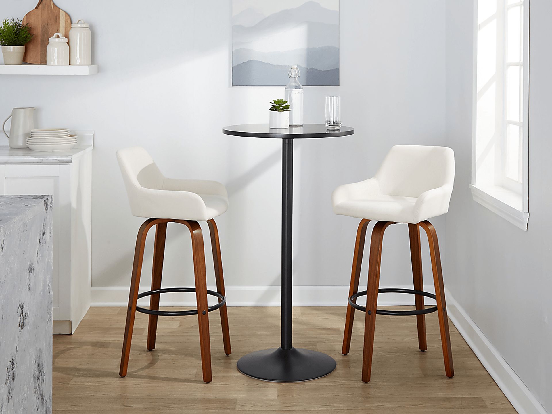 Rimcrest VI Cream Swivel Barstool, Set of 2 - Image 5