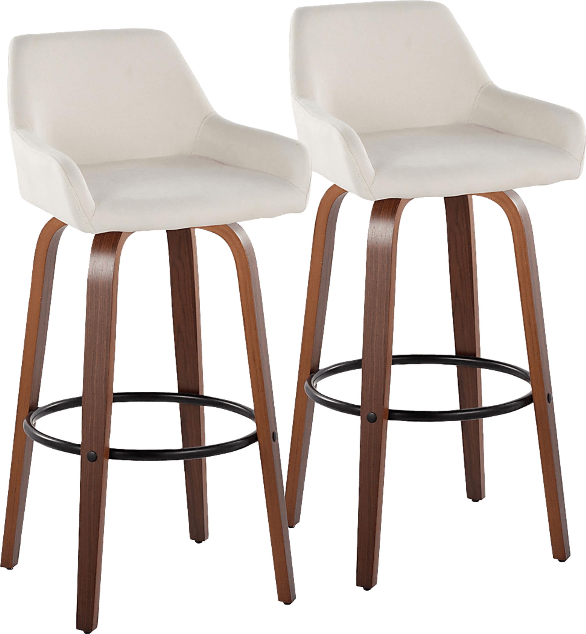Rimcrest VI Cream Swivel Barstool, Set of 2 - Image 1