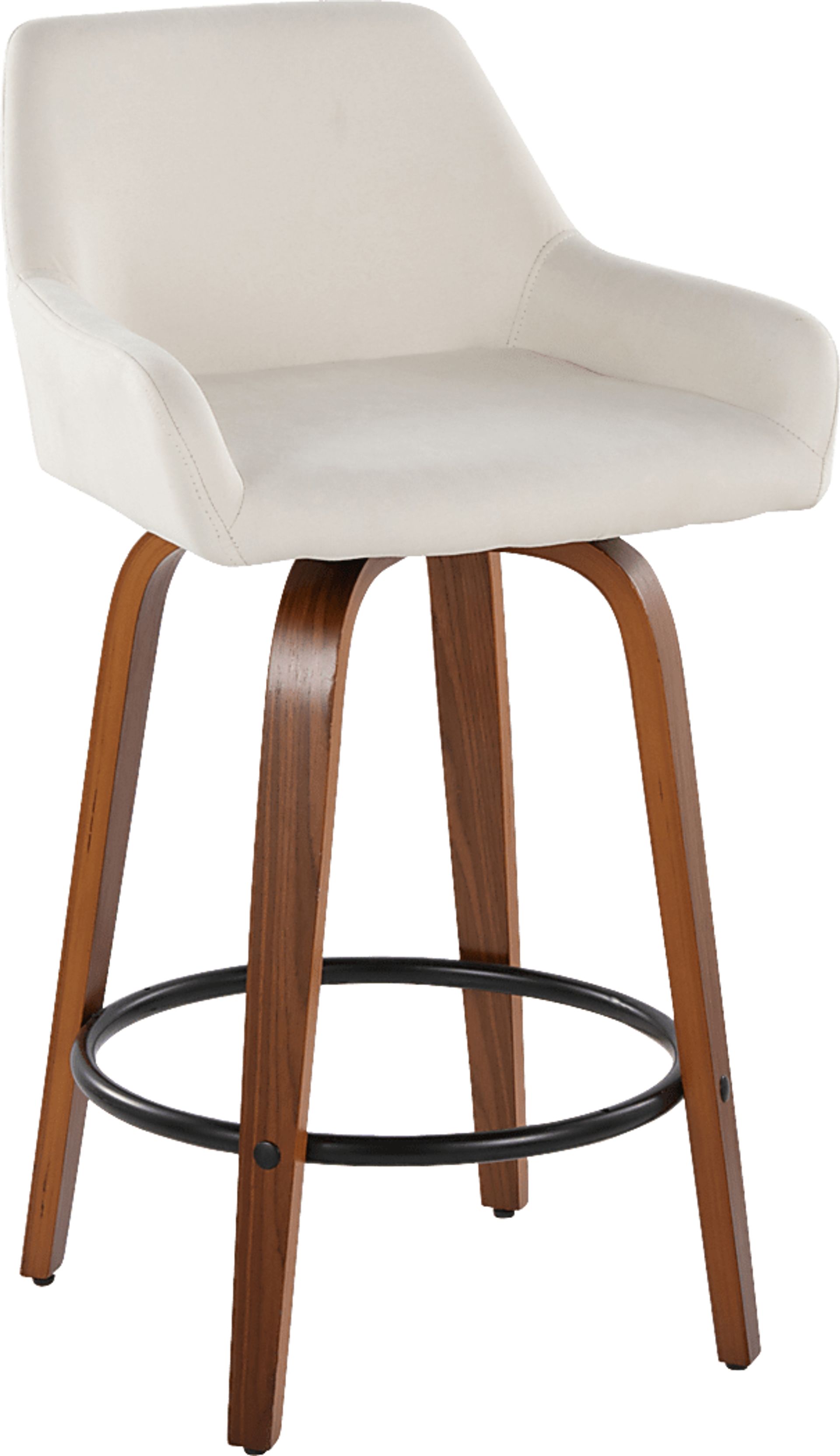 Rimcrest VI Cream Swivel Counter Height Stool, Set of 2 - Image 6