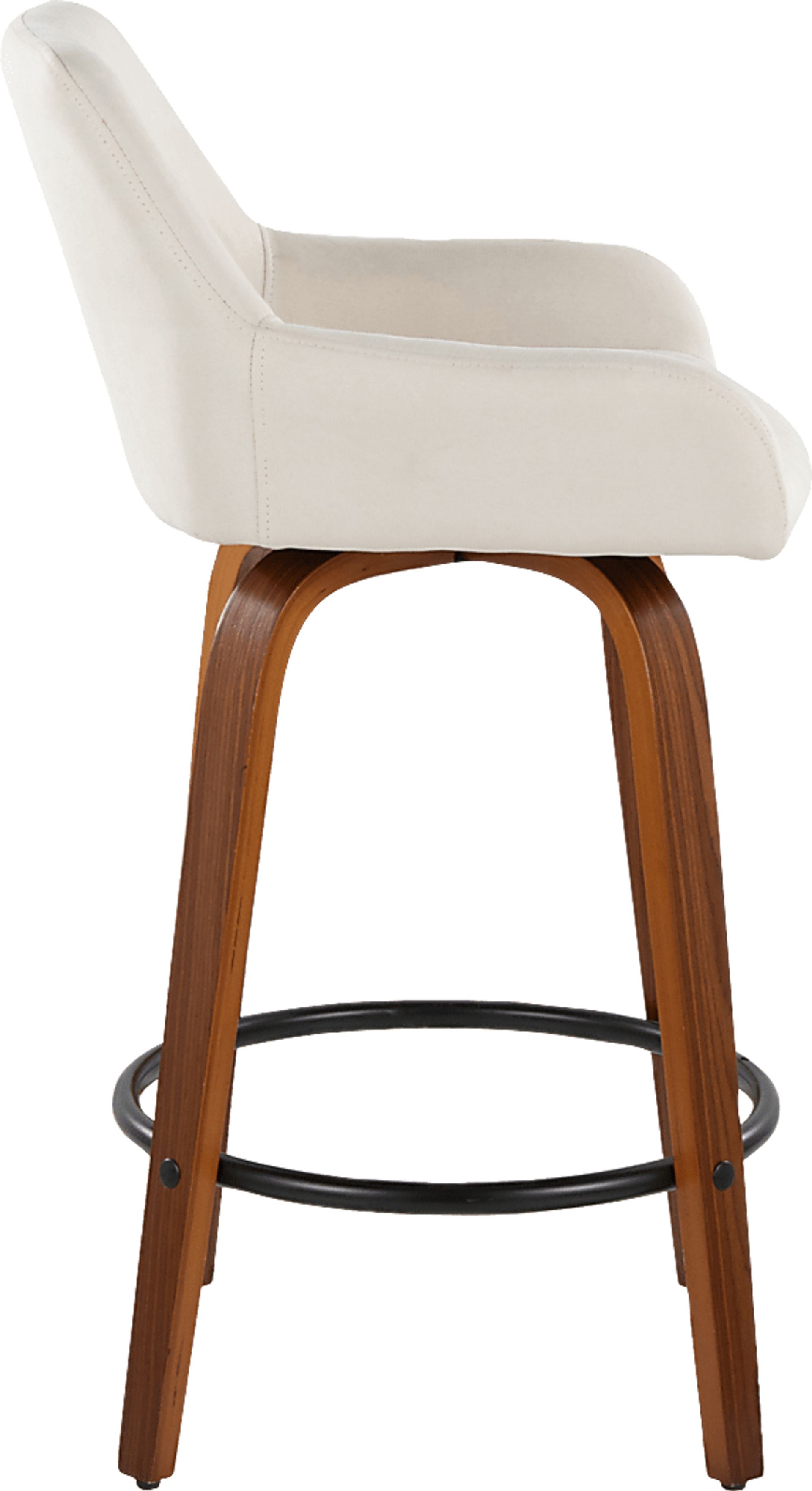 Rimcrest VI Cream Swivel Counter Height Stool, Set of 2 - Image 7