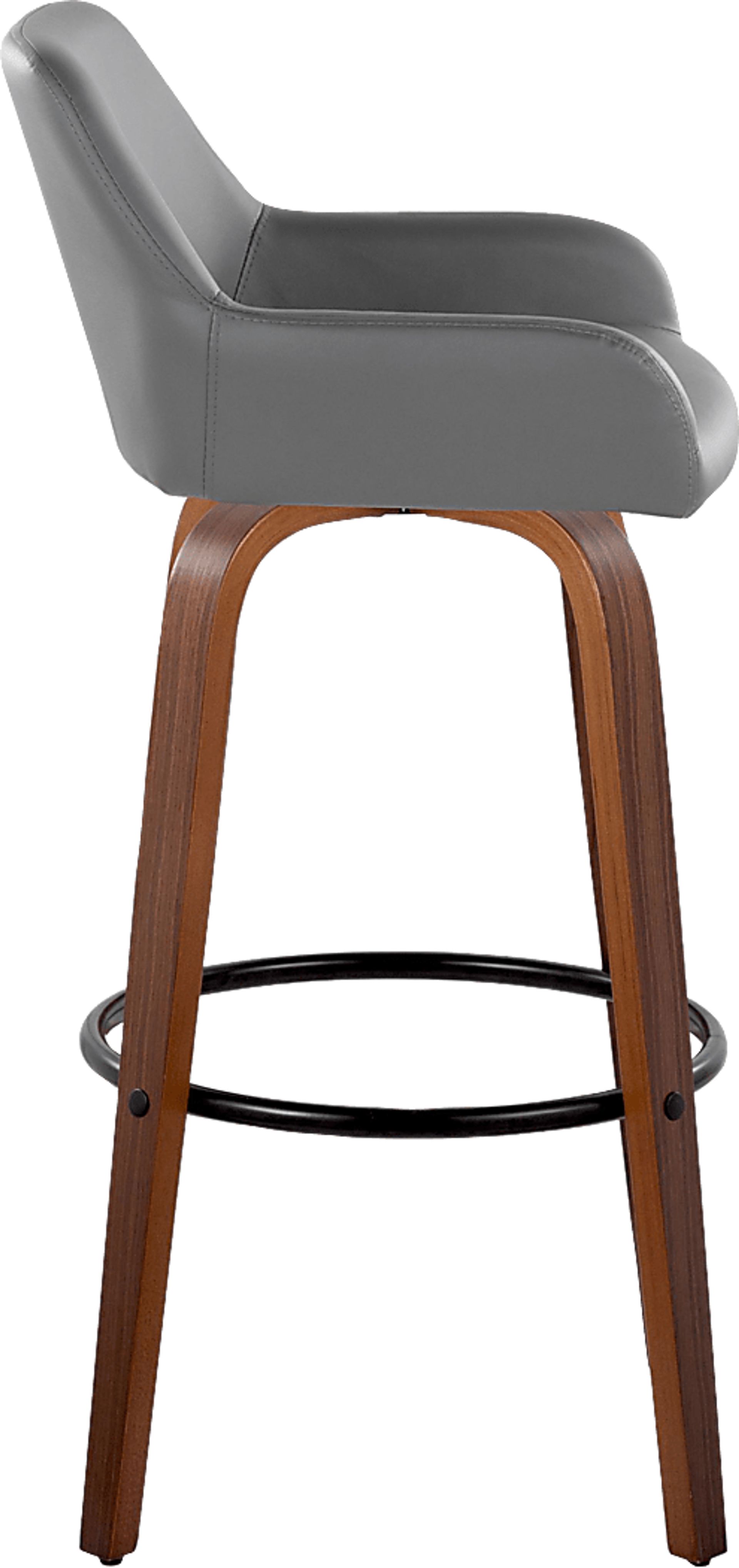 Rimcrest VI Gray Swivel Barstool, Set of 2 - Image 7