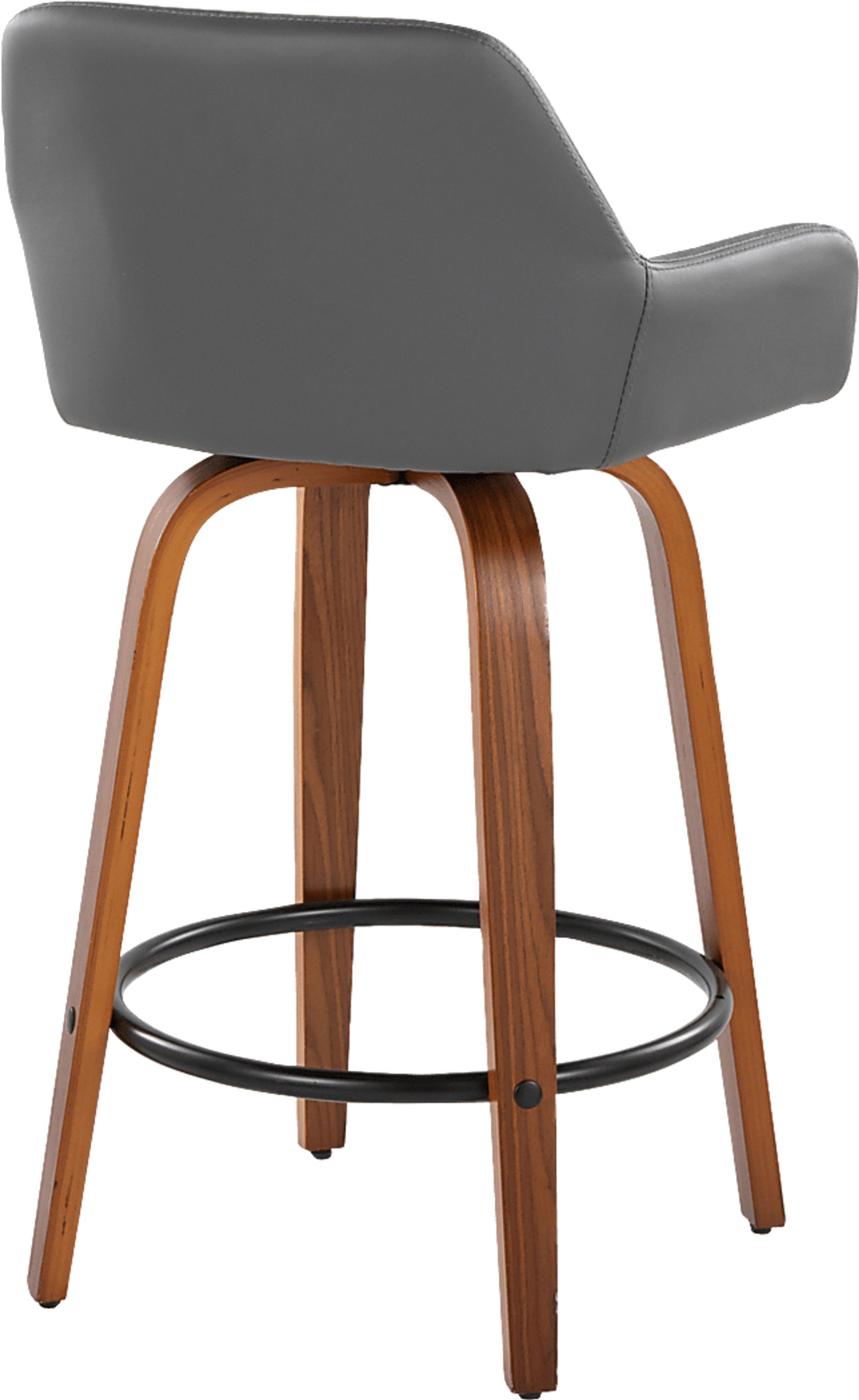 Rimcrest VI Gray Swivel Counter Height Stool, Set of 2 - Image 8