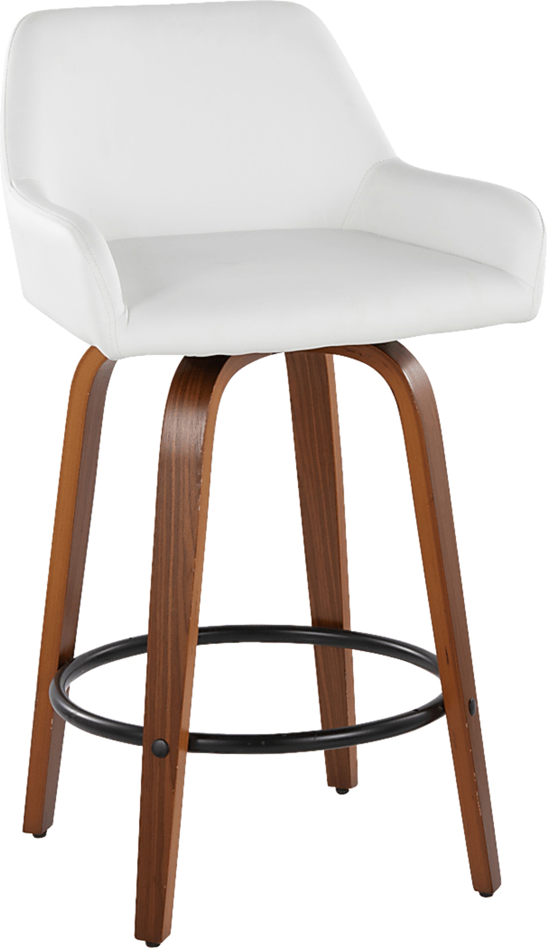 Rimcrest VI White Swivel Counter Height Stool, Set of 2 - Image 6