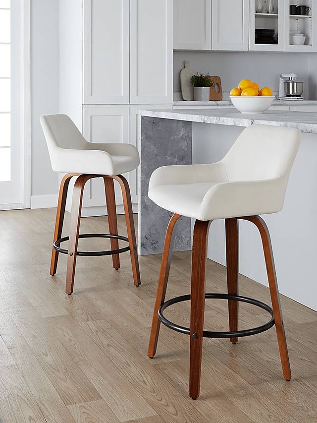 Rimcrest VI White Swivel Counter Height Stool, Set of 2 - Thumbnail - Image 3