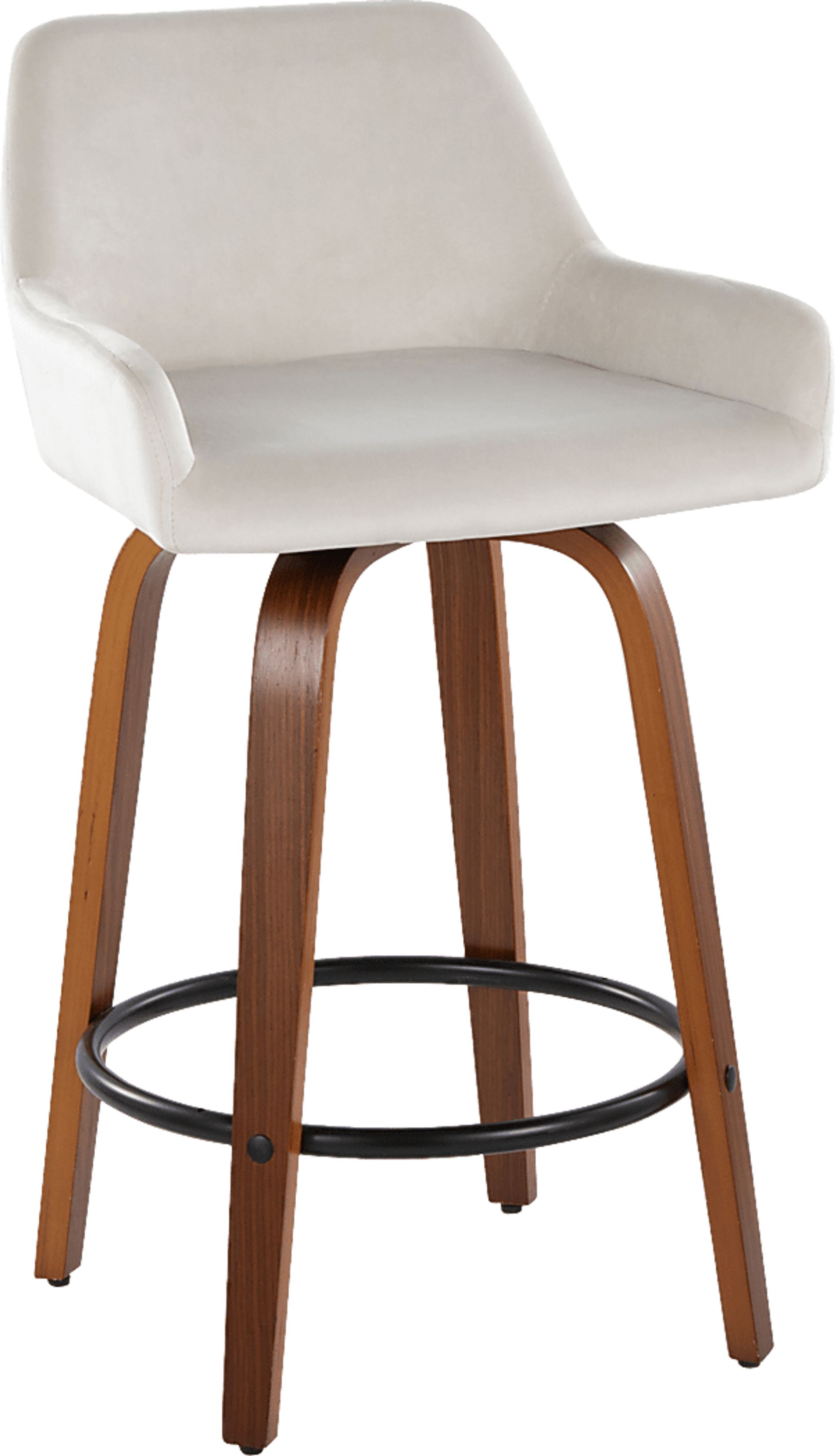 Rimcrest VI White Swivel Counter Height Stool, Set of 2 - Image 6