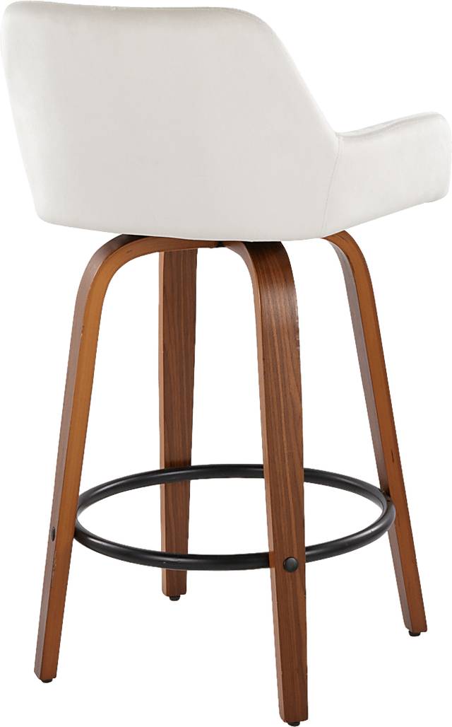 Rimcrest VI White Swivel Counter Height Stool, Set of 2 - Thumbnail - Image 8