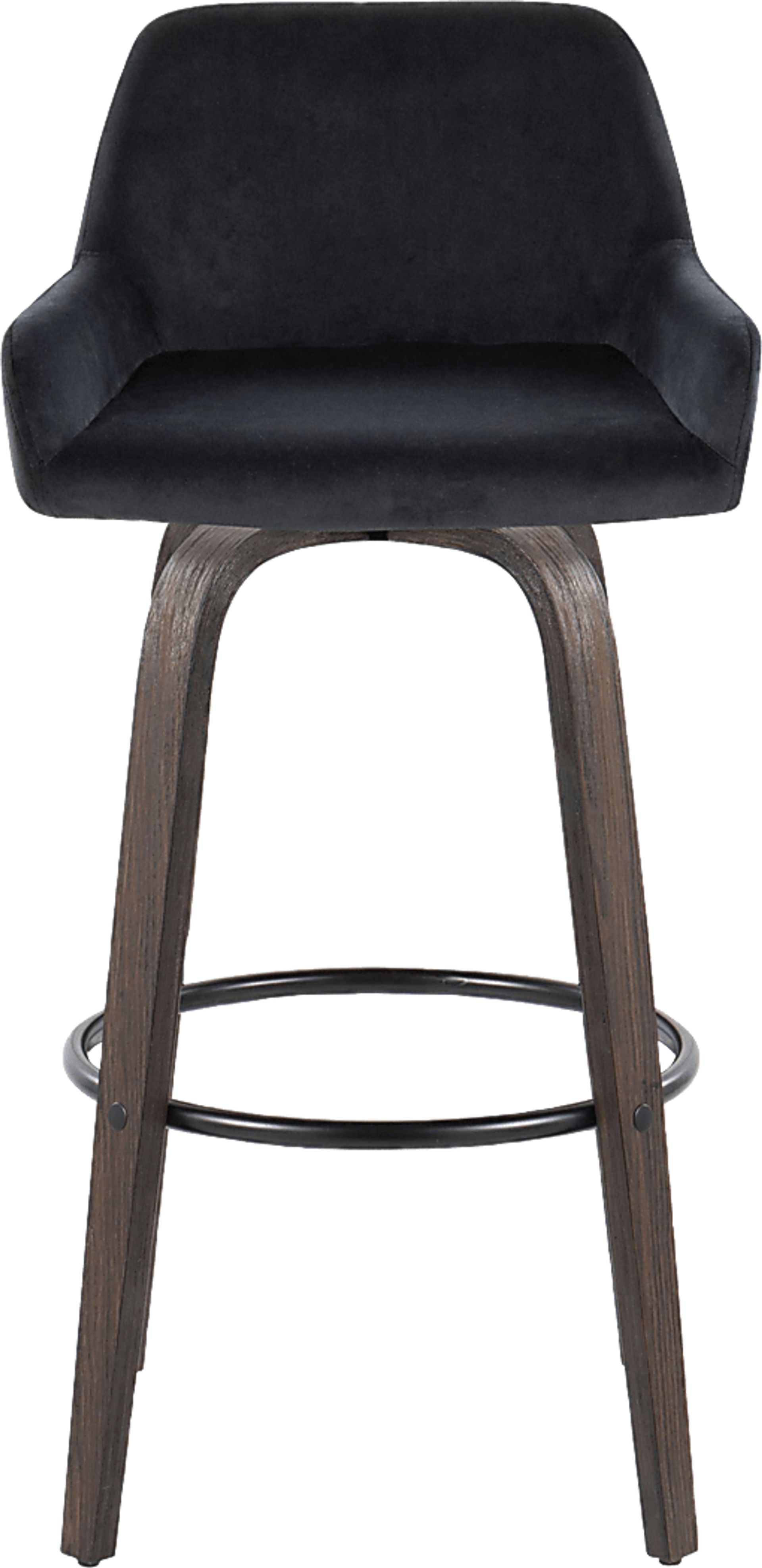 Rimcrest VII Black Swivel Barstool, Set of 2 - Image 10