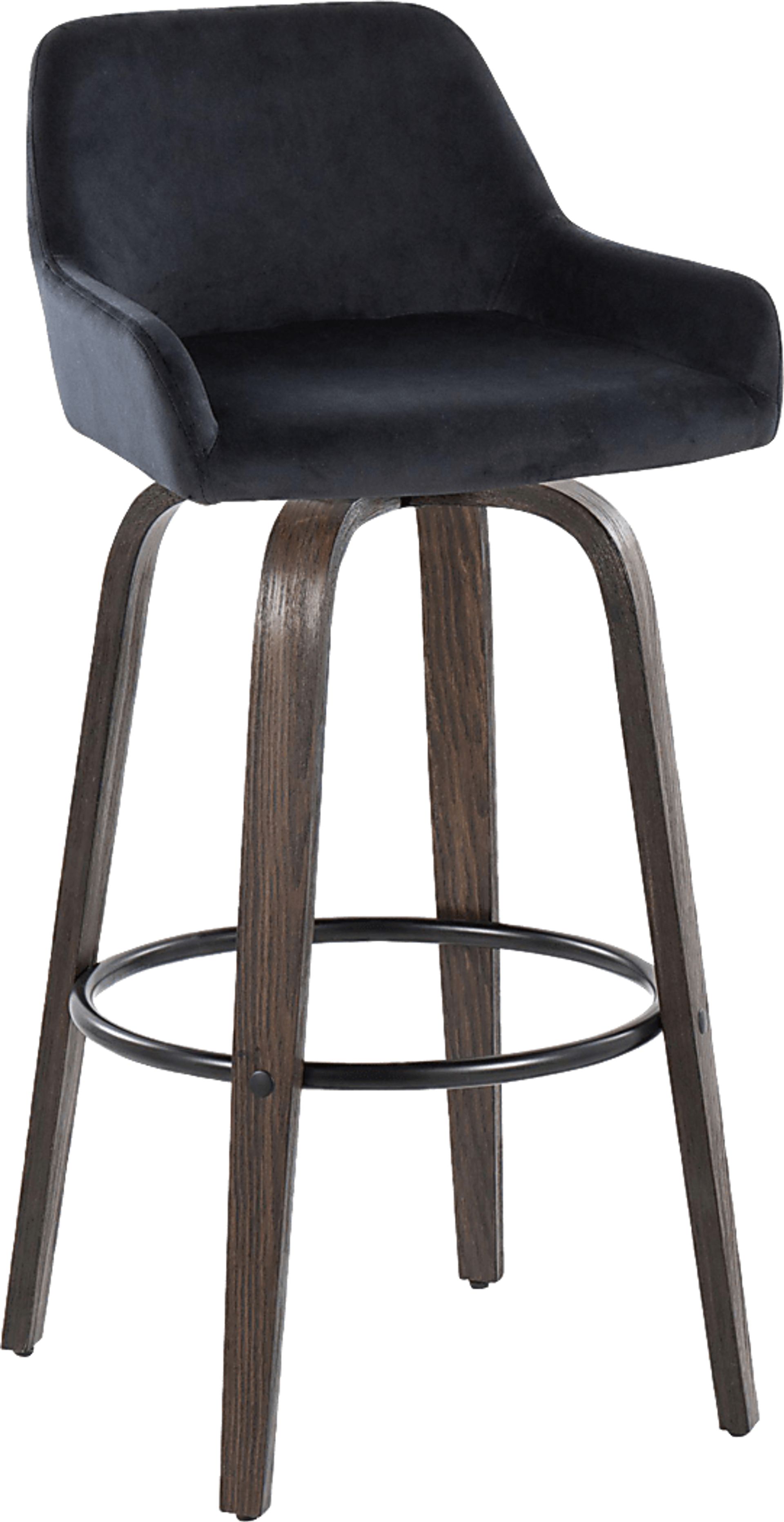 Rimcrest VII Black Swivel Barstool, Set of 2 - Image 6