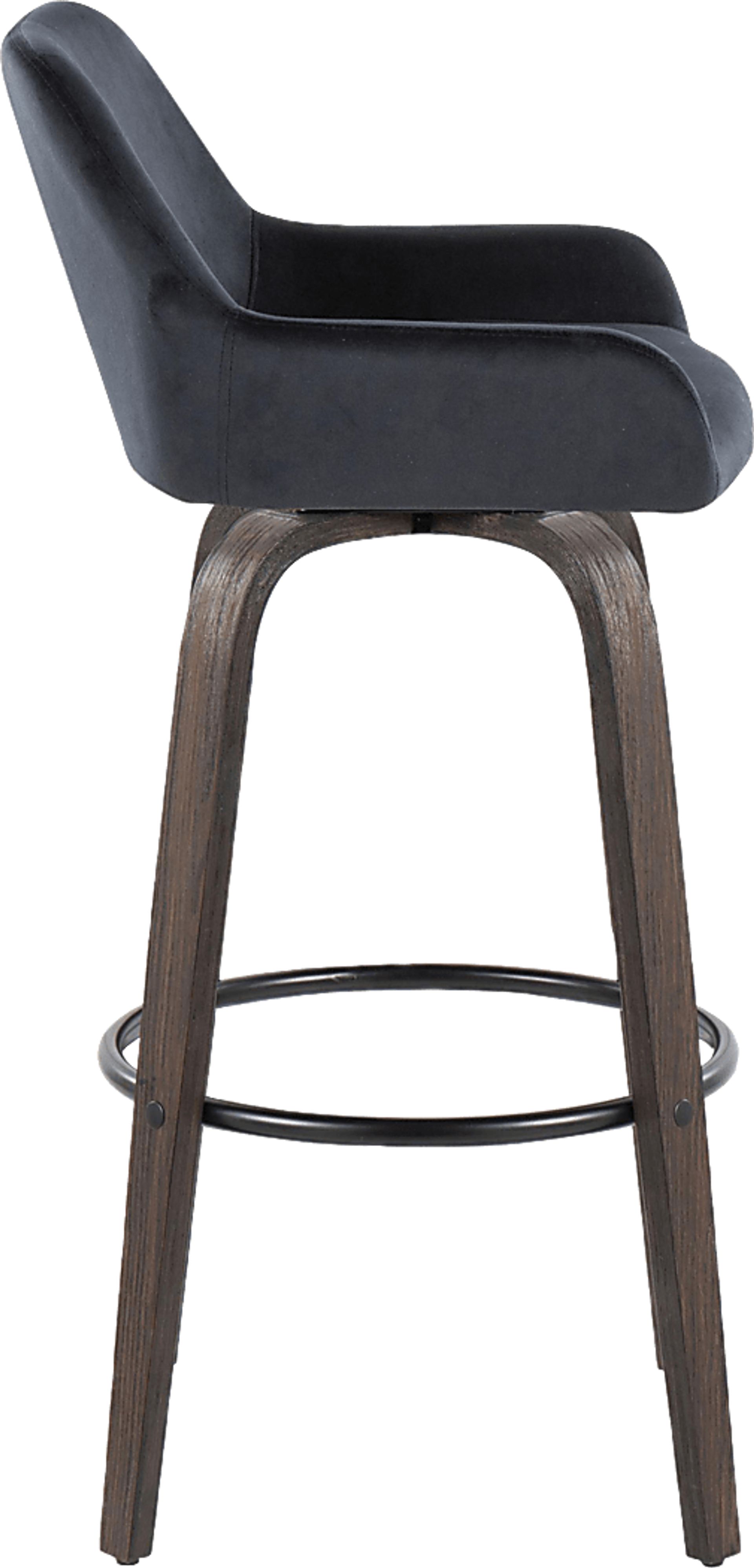 Rimcrest VII Black Swivel Barstool, Set of 2 - Image 7
