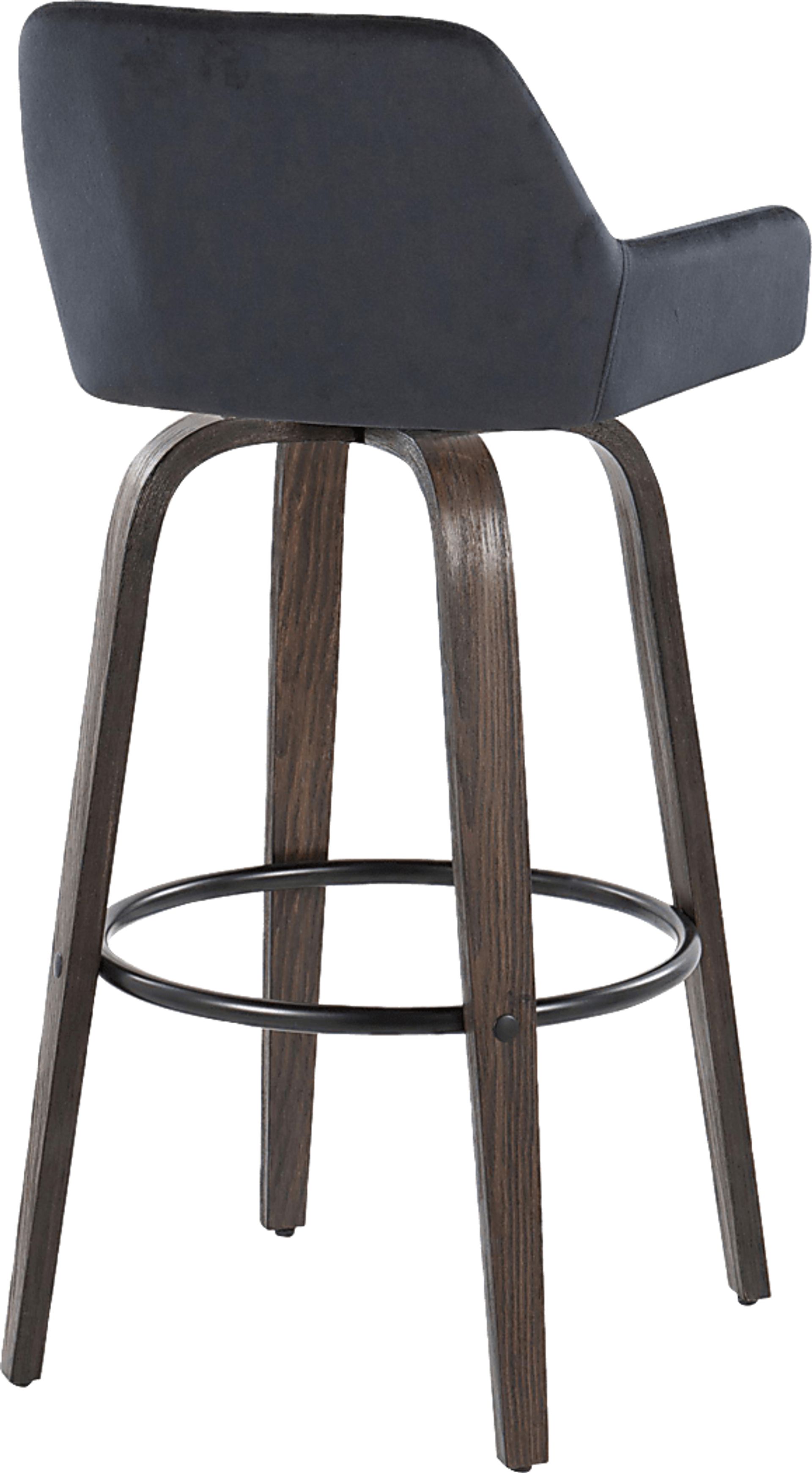 Rimcrest VII Black Swivel Barstool, Set of 2 - Image 8