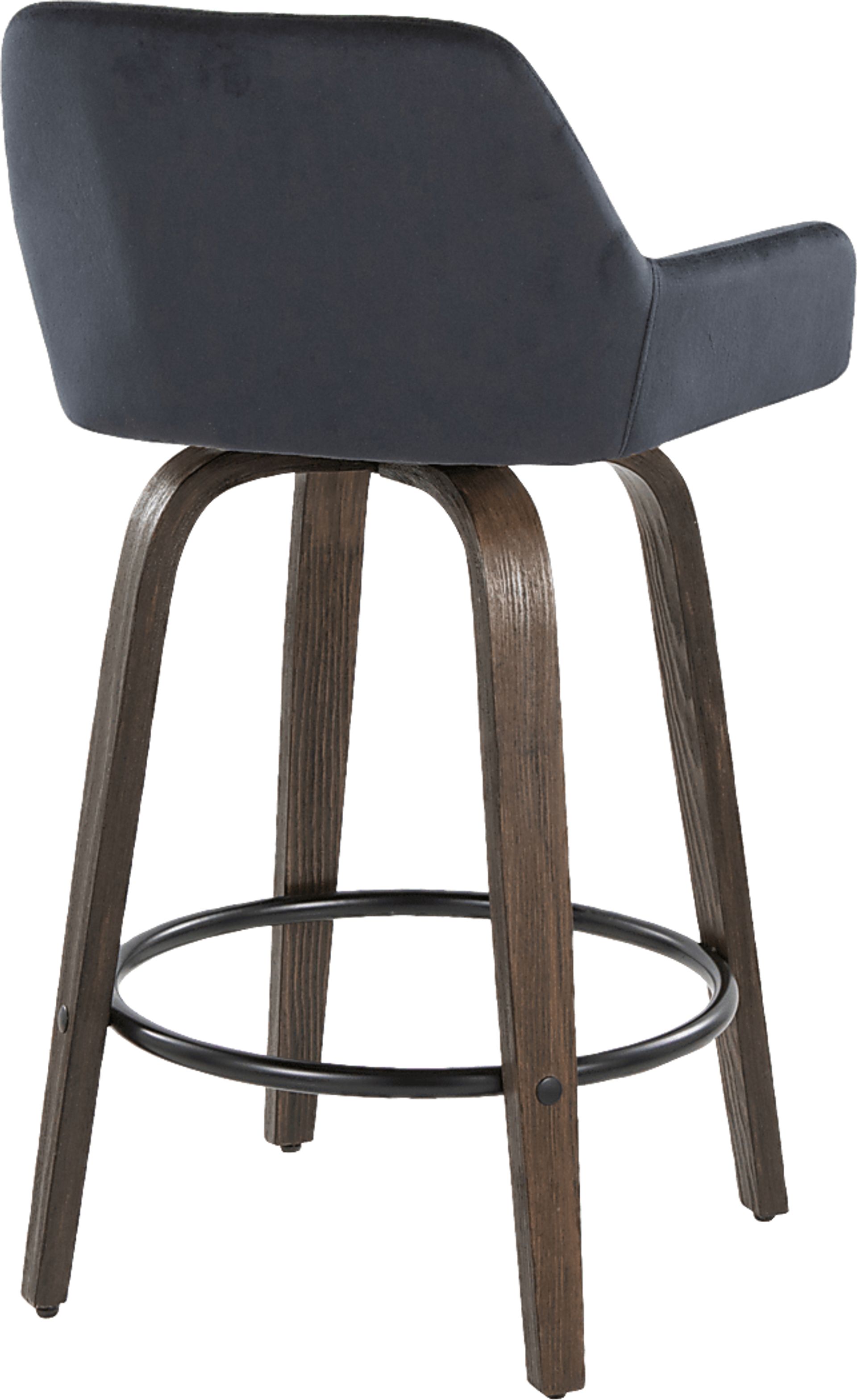 Rimcrest VII Black Swivel Counter Height Stool, Set of 2 - Image 8
