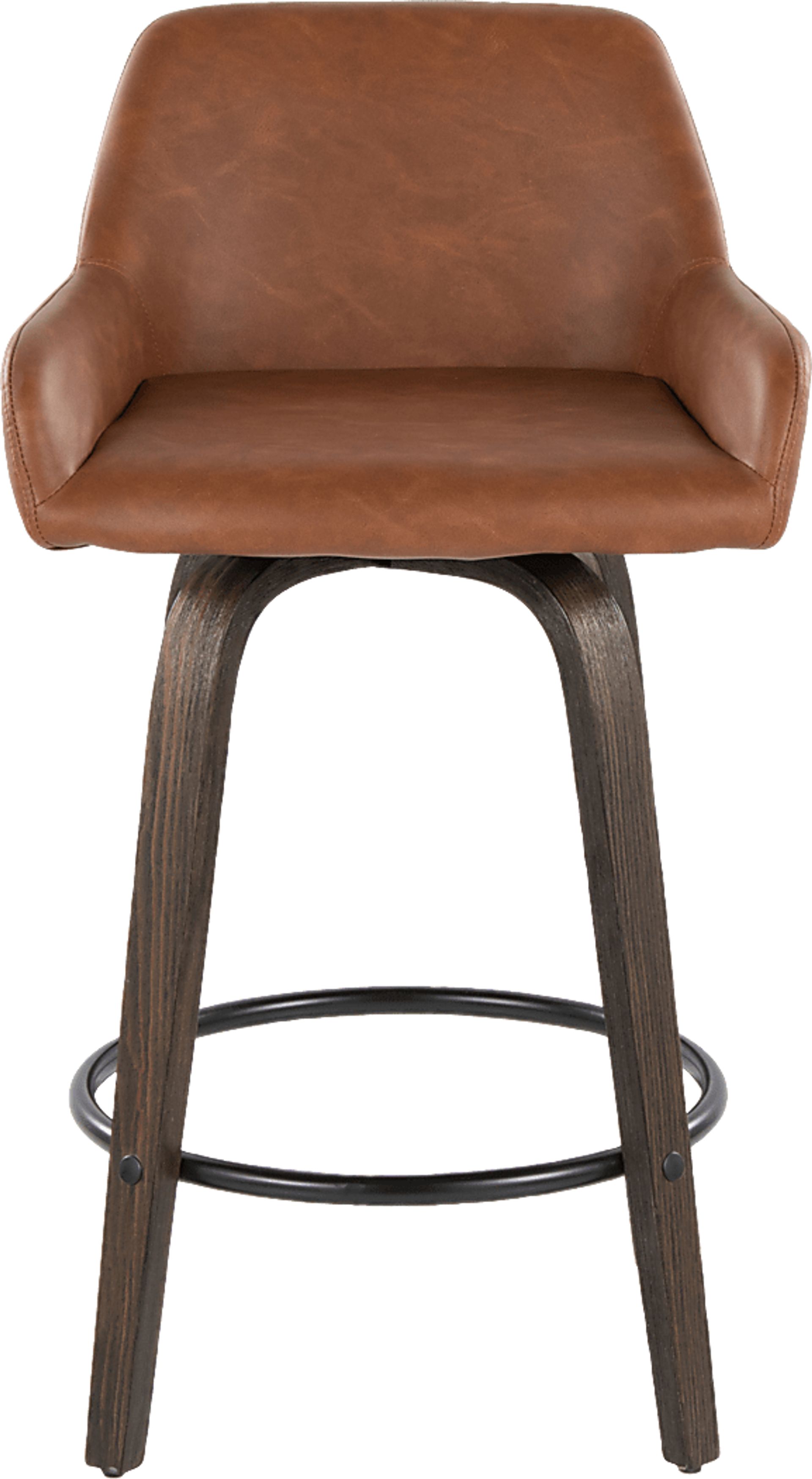 Rimcrest VII Camel Swivel Counter Height Stool, Set of 2 - Image 10