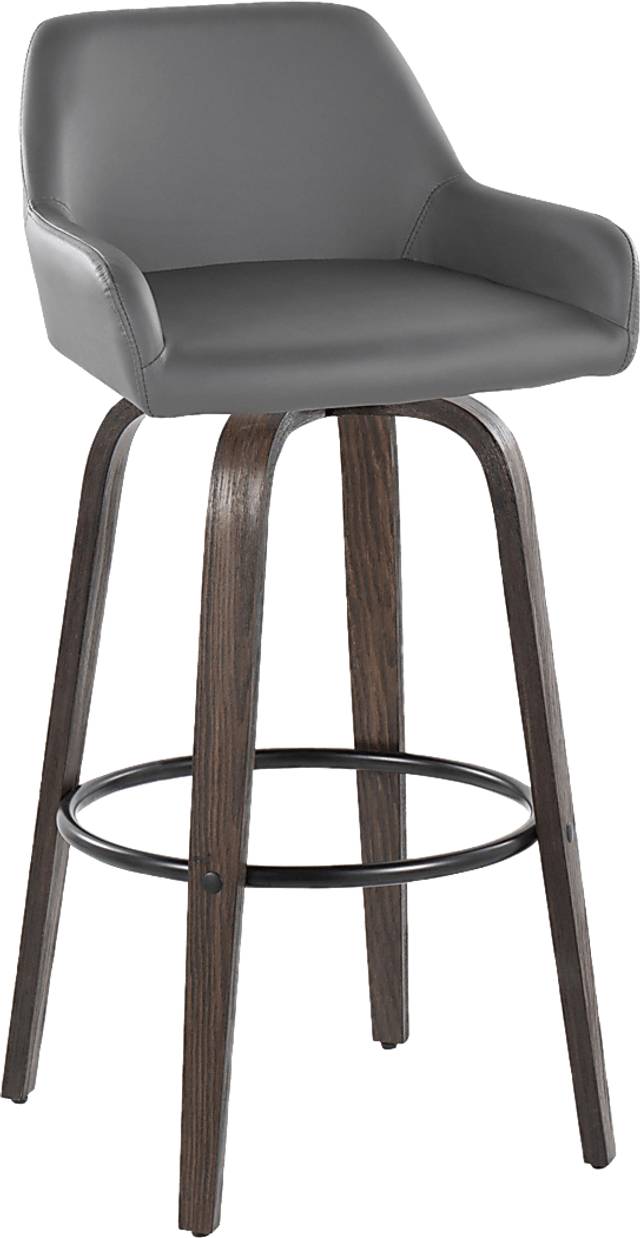 Rimcrest VII Gray Swivel Barstool, Set of 2 - Thumbnail - Image 6