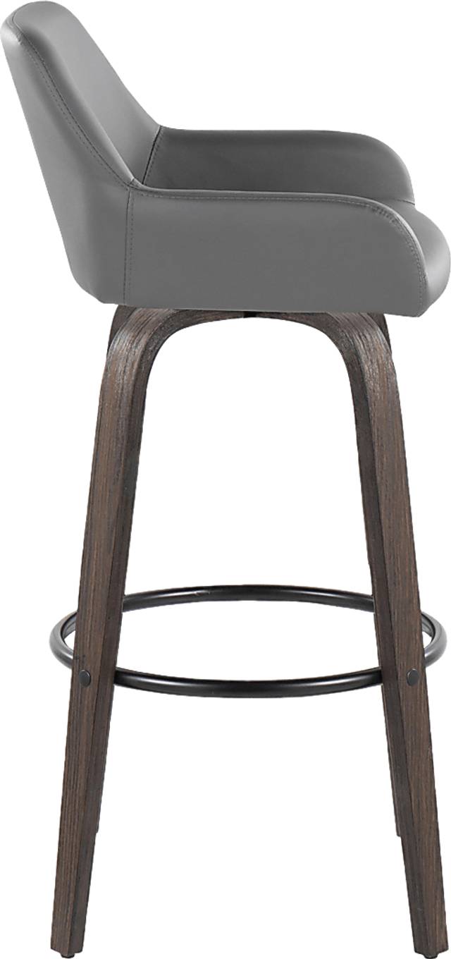 Rimcrest VII Gray Swivel Barstool, Set of 2 - Thumbnail - Image 7