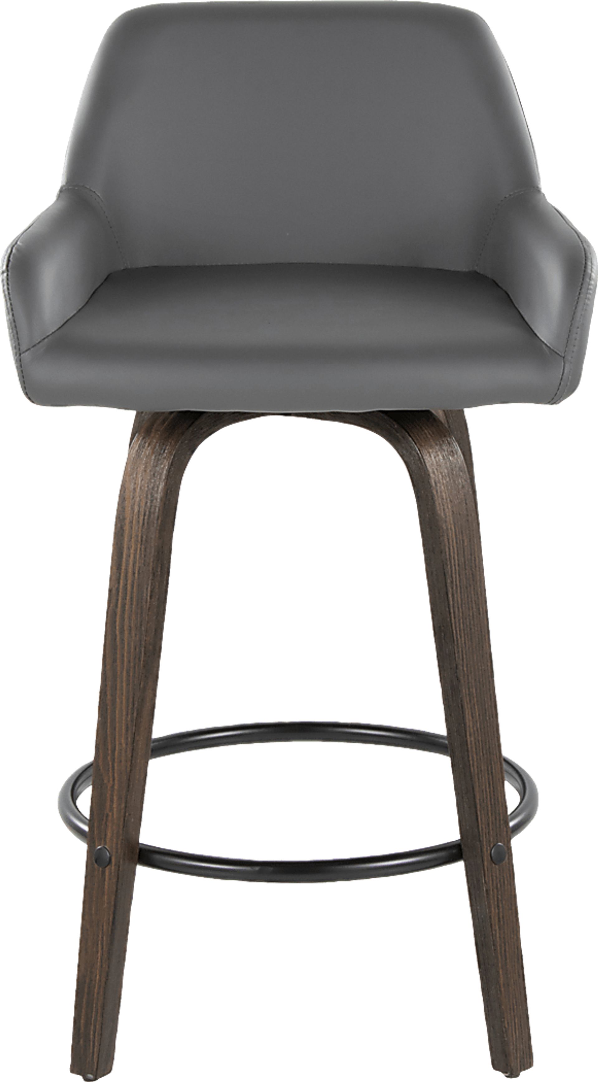 Rimcrest VII Gray Swivel Counter Height Stool, Set of 2 - Image 10