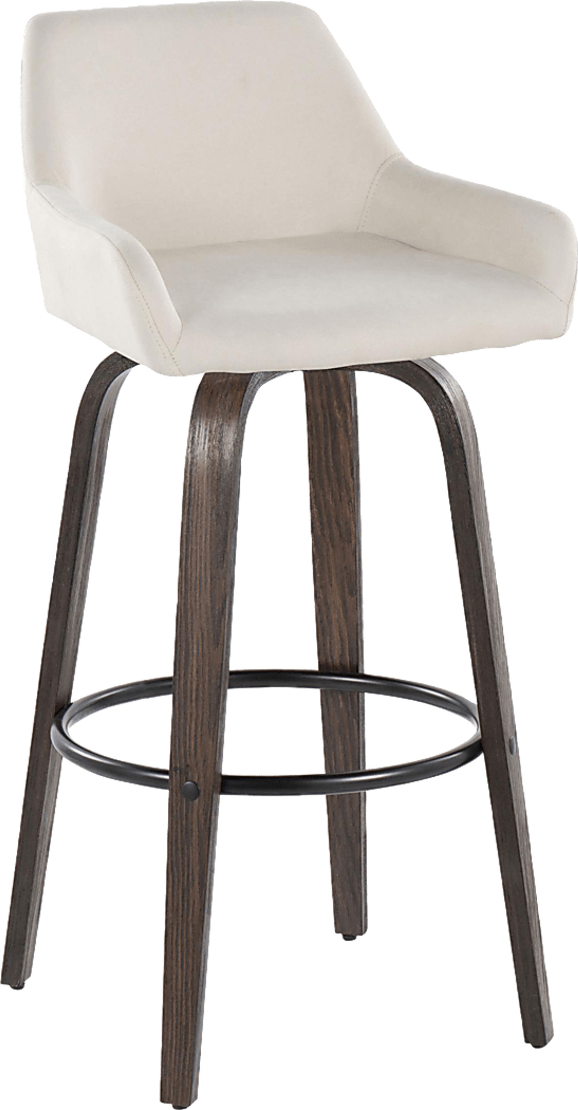 Rimcrest VII White Swivel Barstool, Set of 2 - Image 6