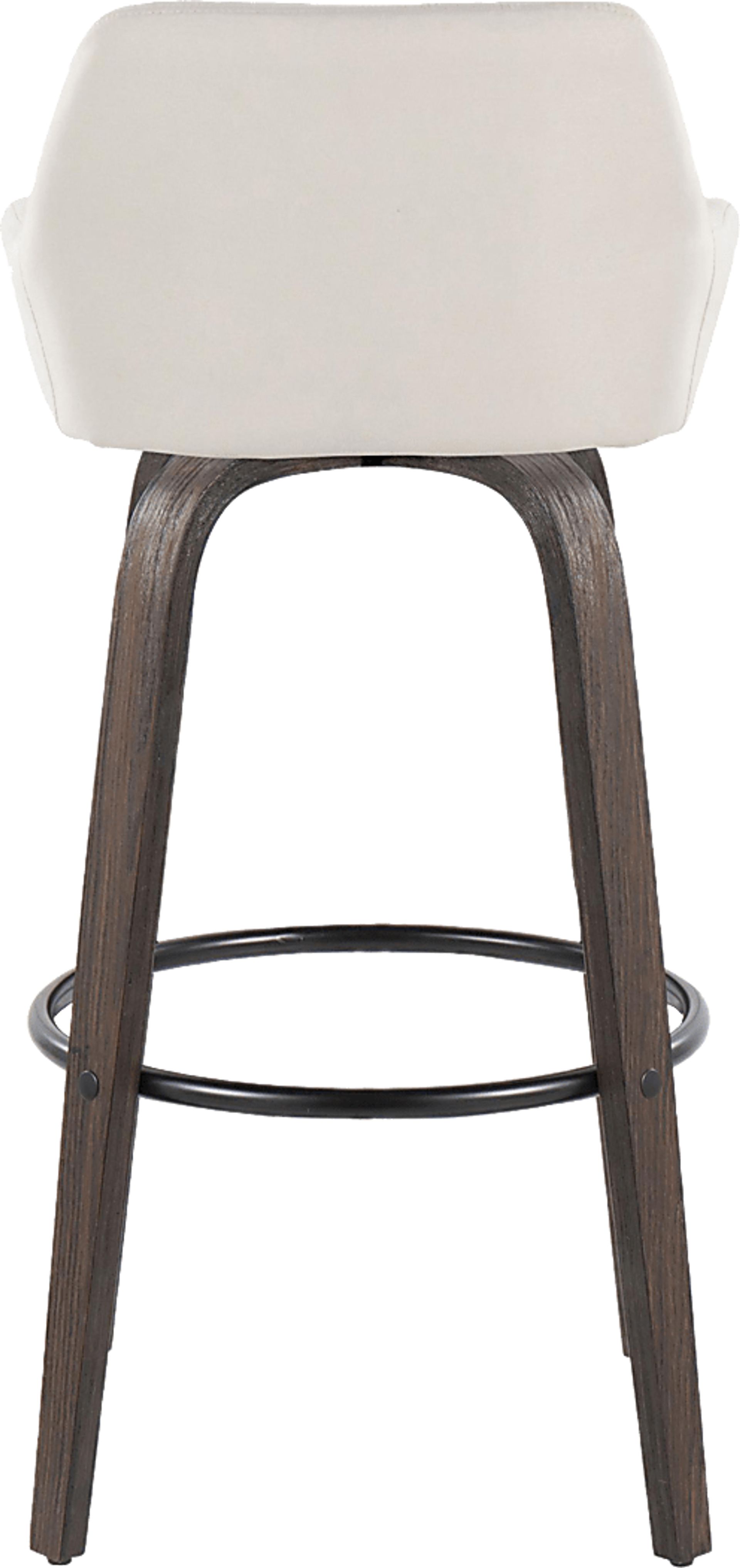 Rimcrest VII White Swivel Barstool, Set of 2 - Image 9