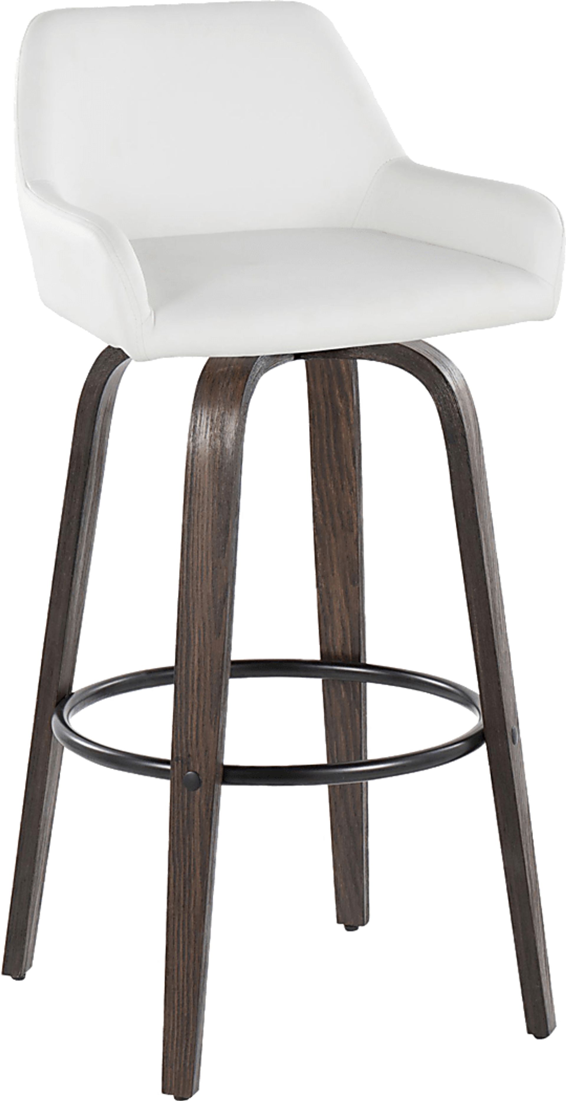 Rimcrest VII White Swivel Barstool, Set of 2 - Image 6