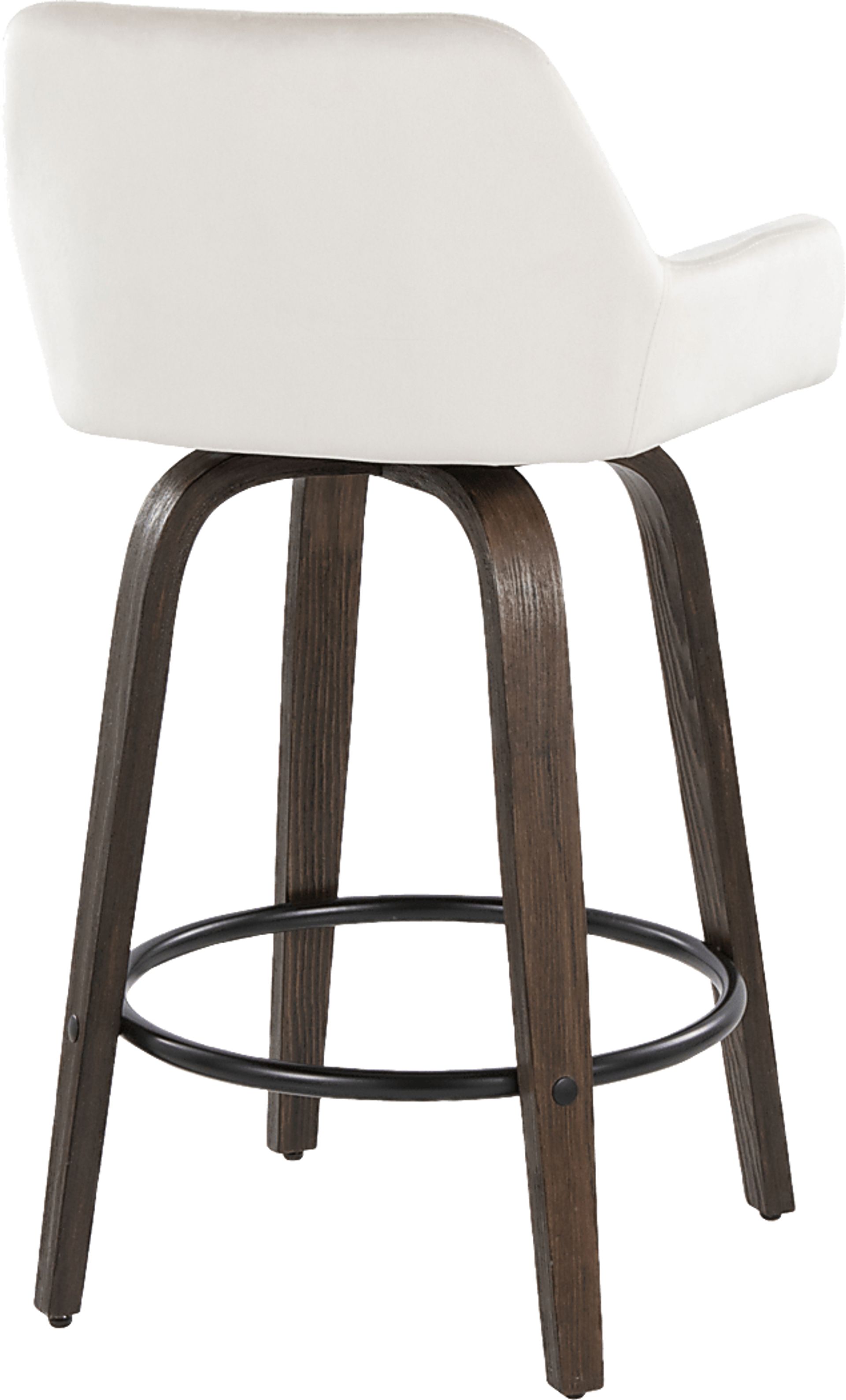 Rimcrest VII White Swivel Counter Height Stool, Set of 2 - Image 4