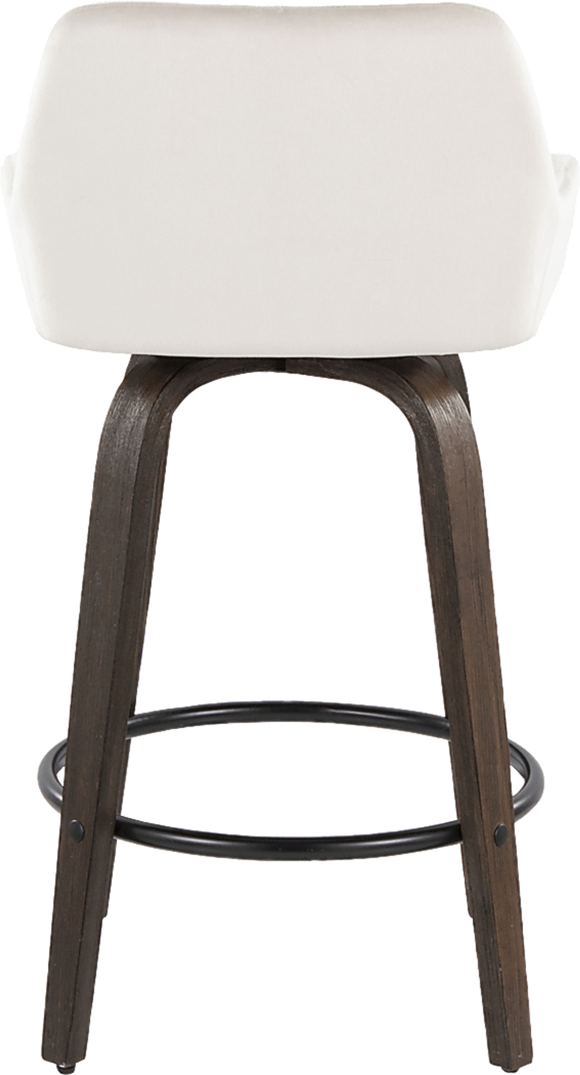 Rimcrest VII White Swivel Counter Height Stool, Set of 2 - Image 5