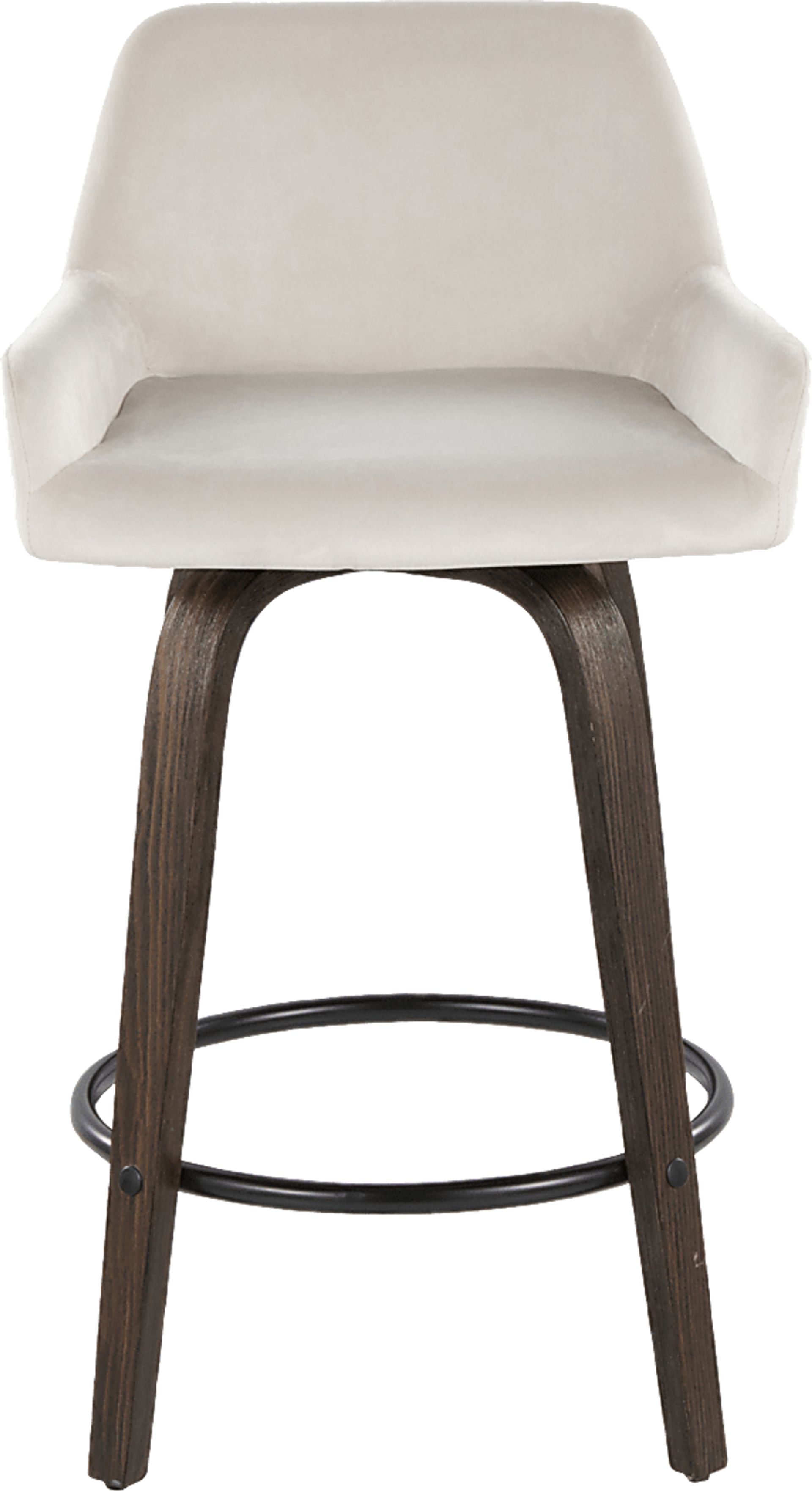 Rimcrest VII White Swivel Counter Height Stool, Set of 2 - Image 6