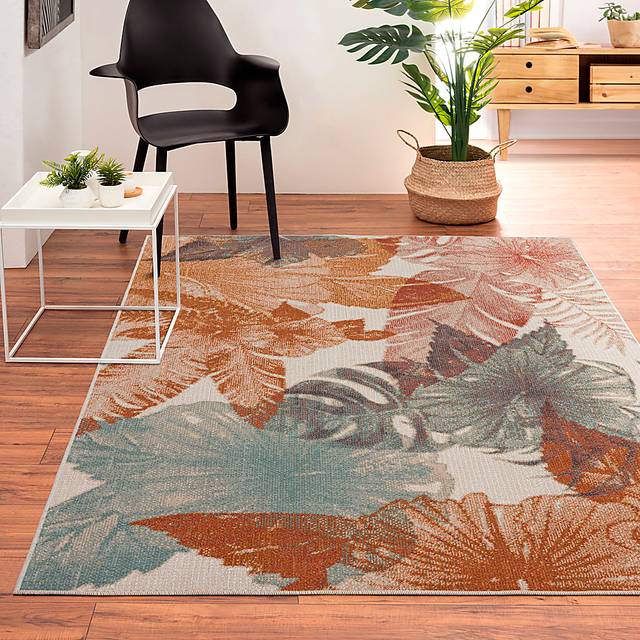 Rimdes Cream/Multi 5'3 x 7'10 Indoor/Outdoor Rug - Thumbnail - Image 2